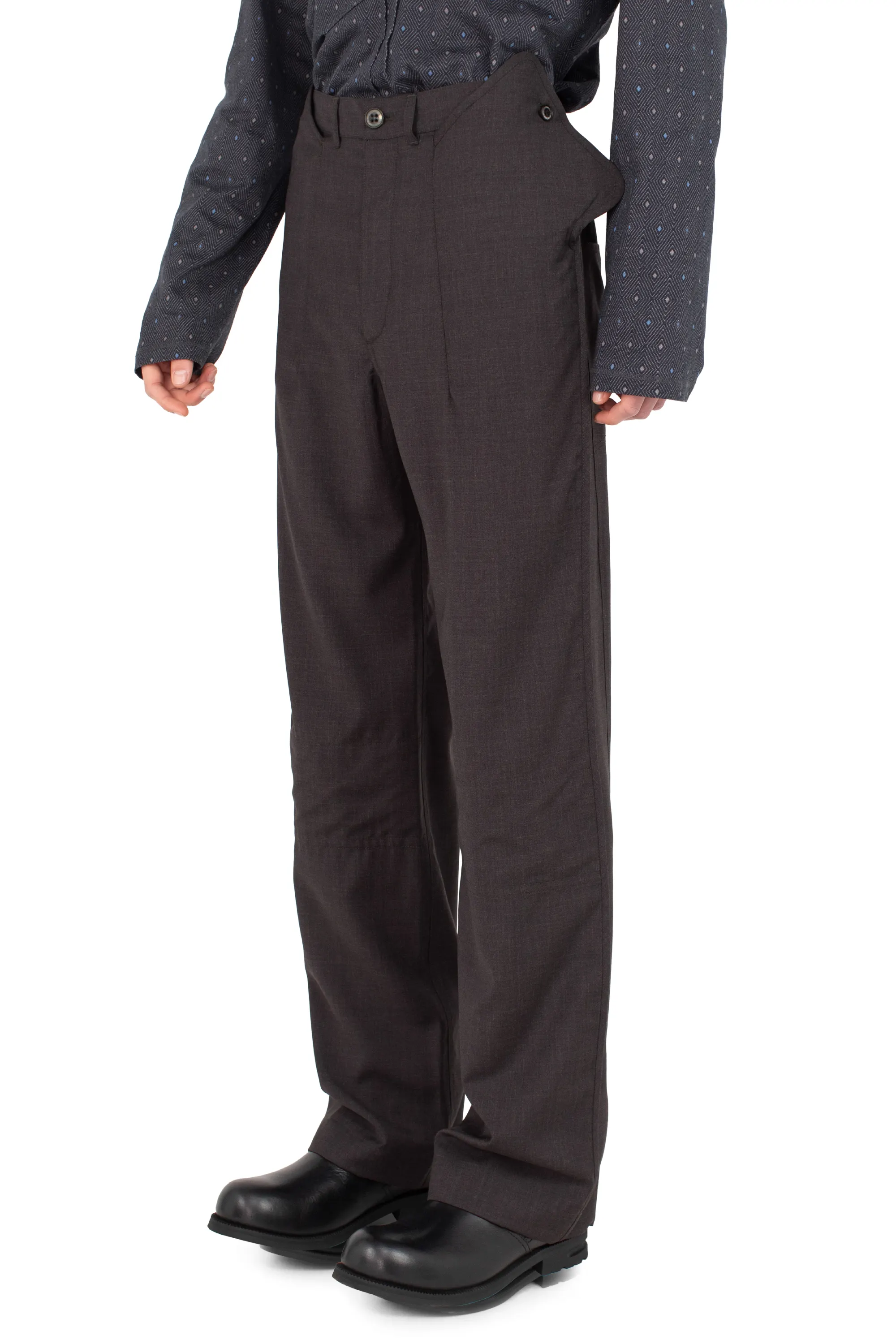 KIKO KOSTADINOV KOMLO TROUSER - UMBER BROWN
