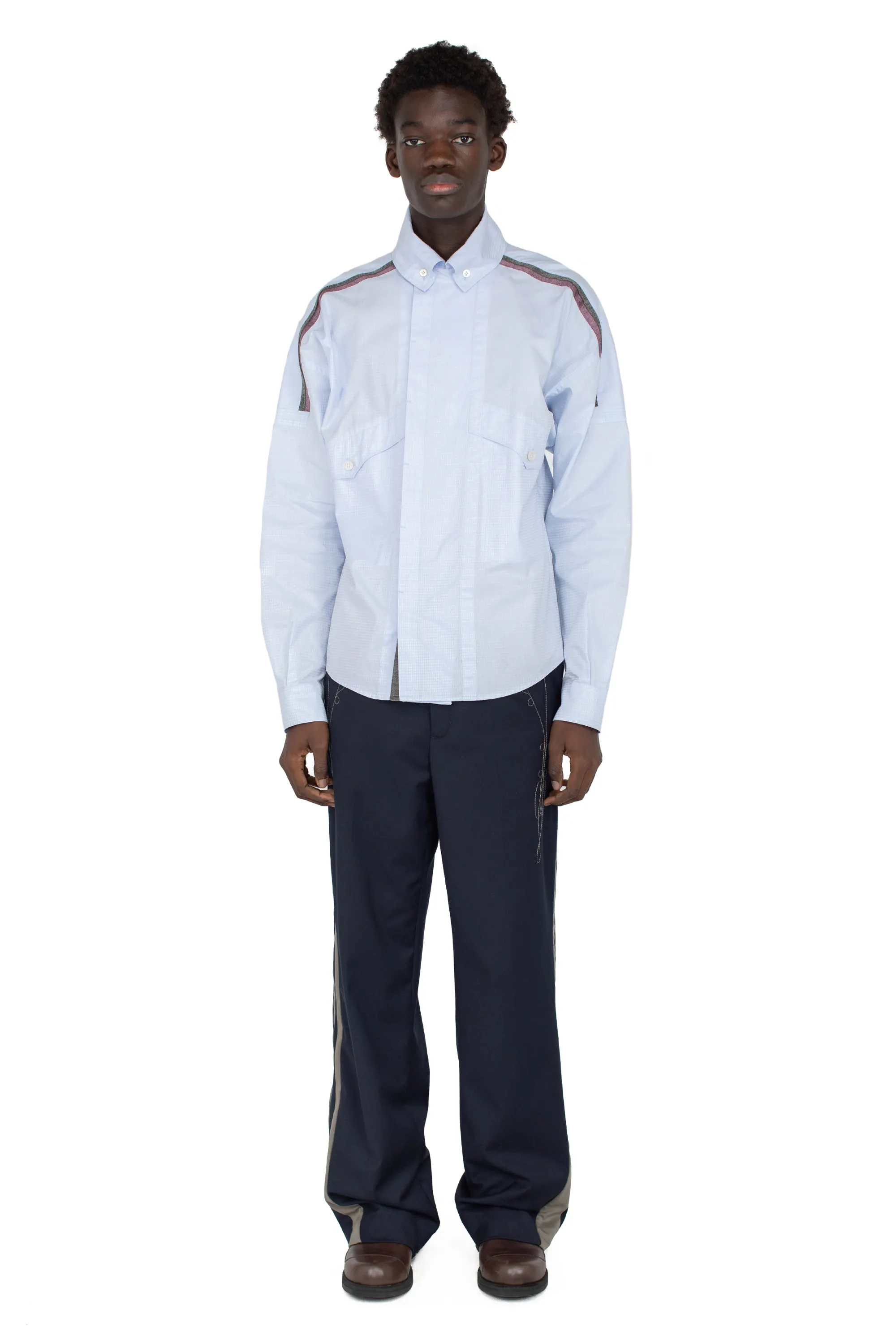 KIKO KOSTADINOV KORMOS MILITARY TROUSER - D NAVY/SLATE GREY