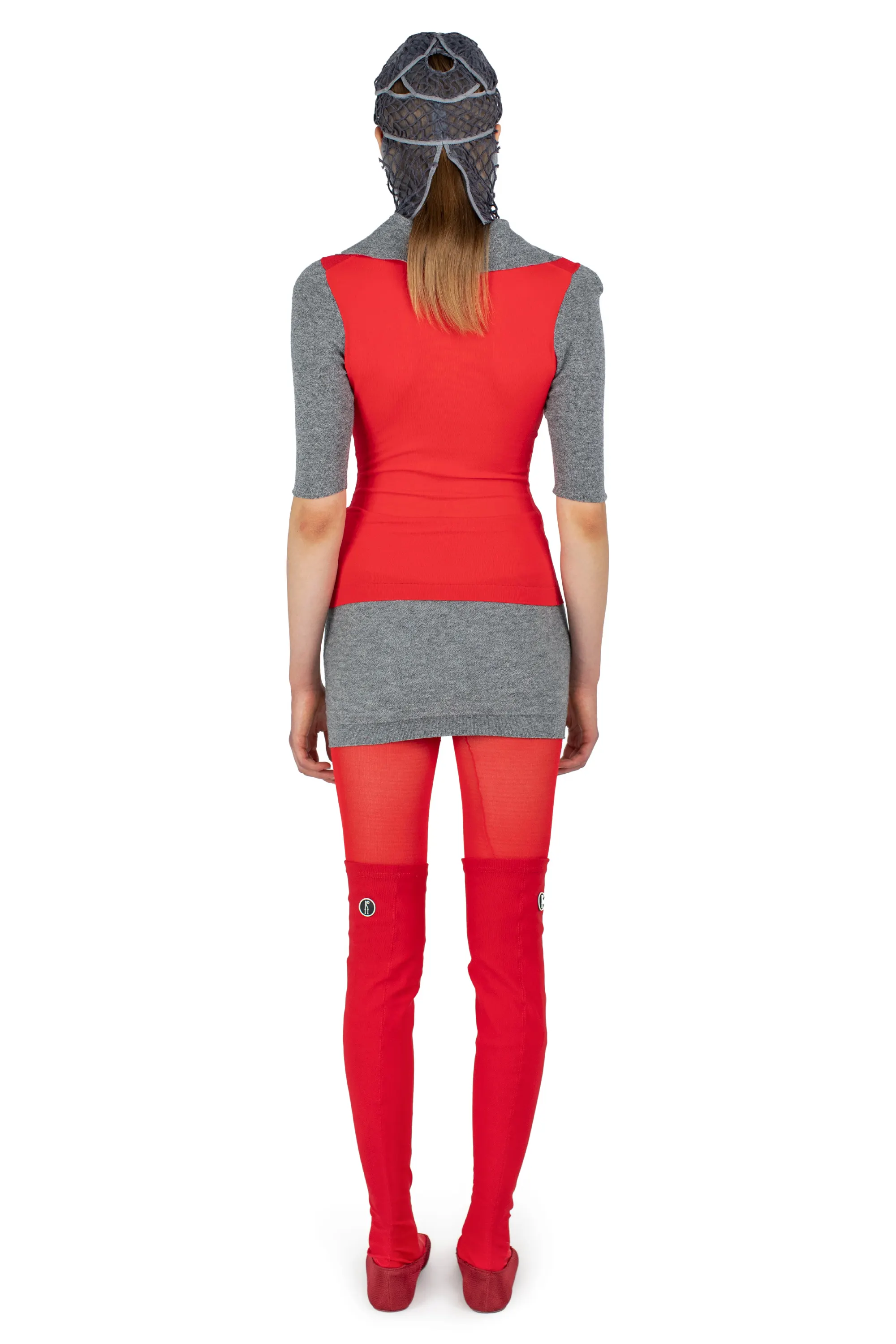 KIKO KOSTADINOV LARISSA KNIT POLO - VERMILLION RED