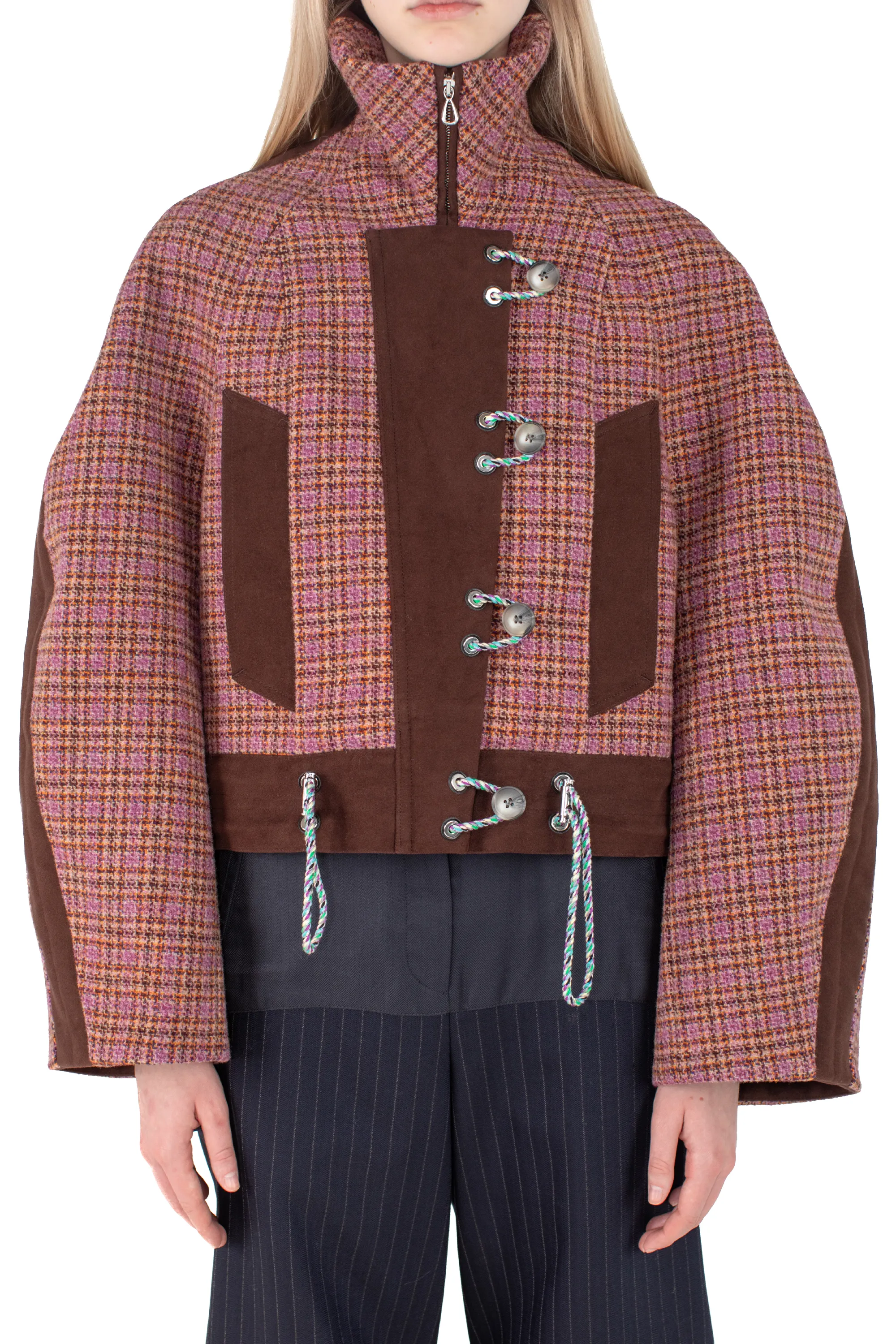 KIKO KOSTADINOV LAUTERBACH JACKET - ROSEWOOD TWEED