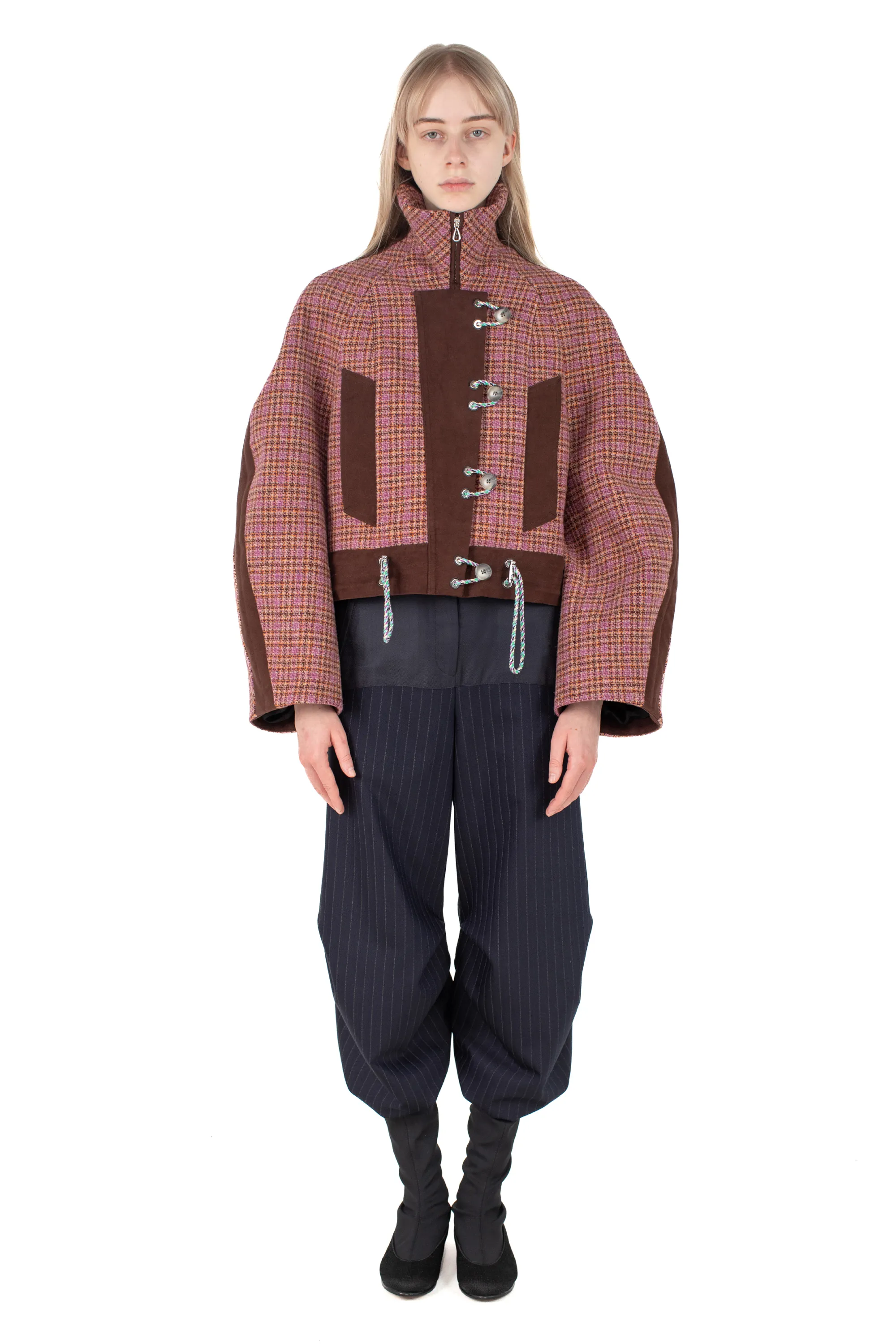 KIKO KOSTADINOV LAUTERBACH JACKET - ROSEWOOD TWEED