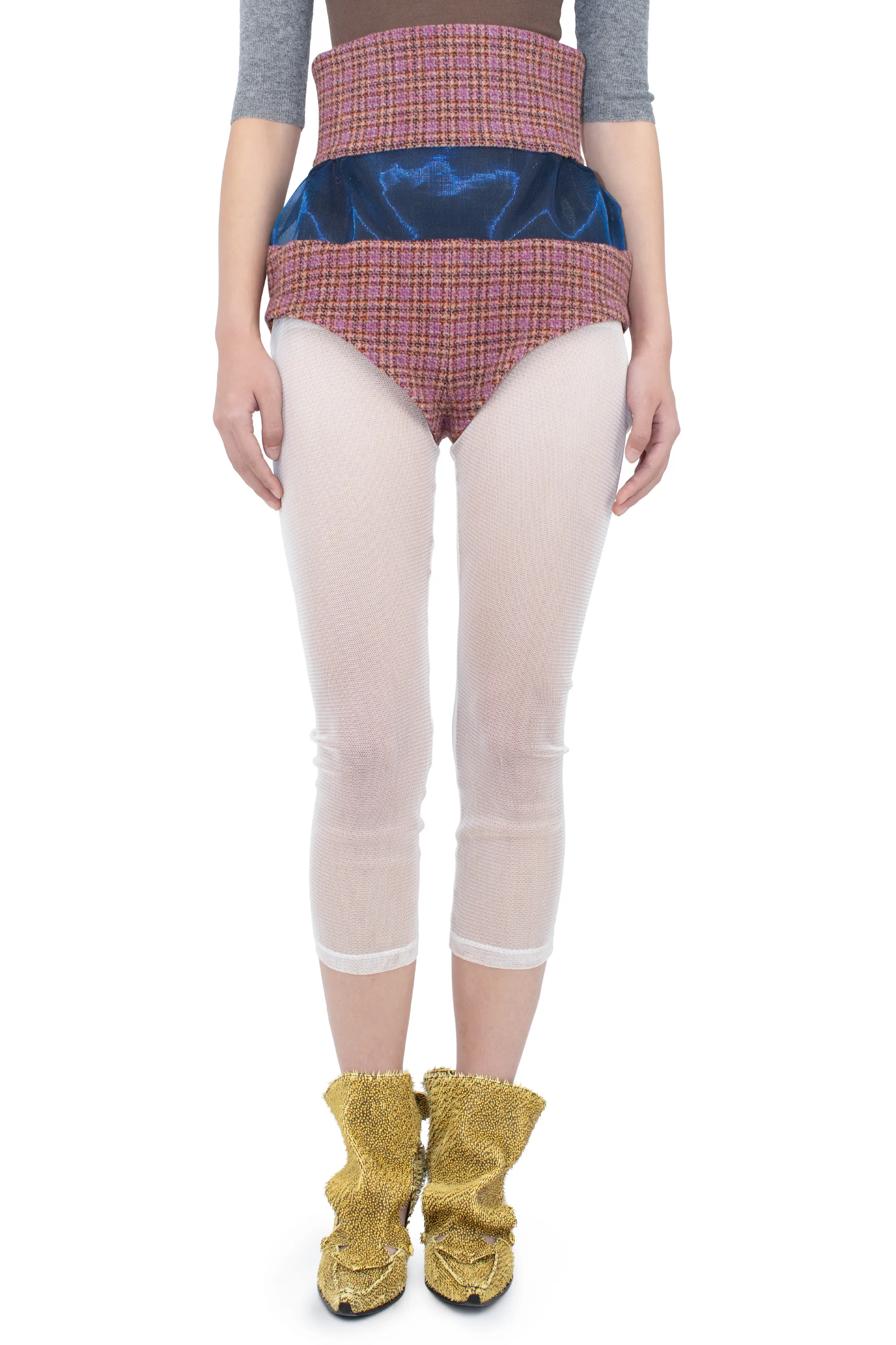 KIKO KOSTADINOV LAUTERBACH SHORTS - ROSEWOOD TWEED