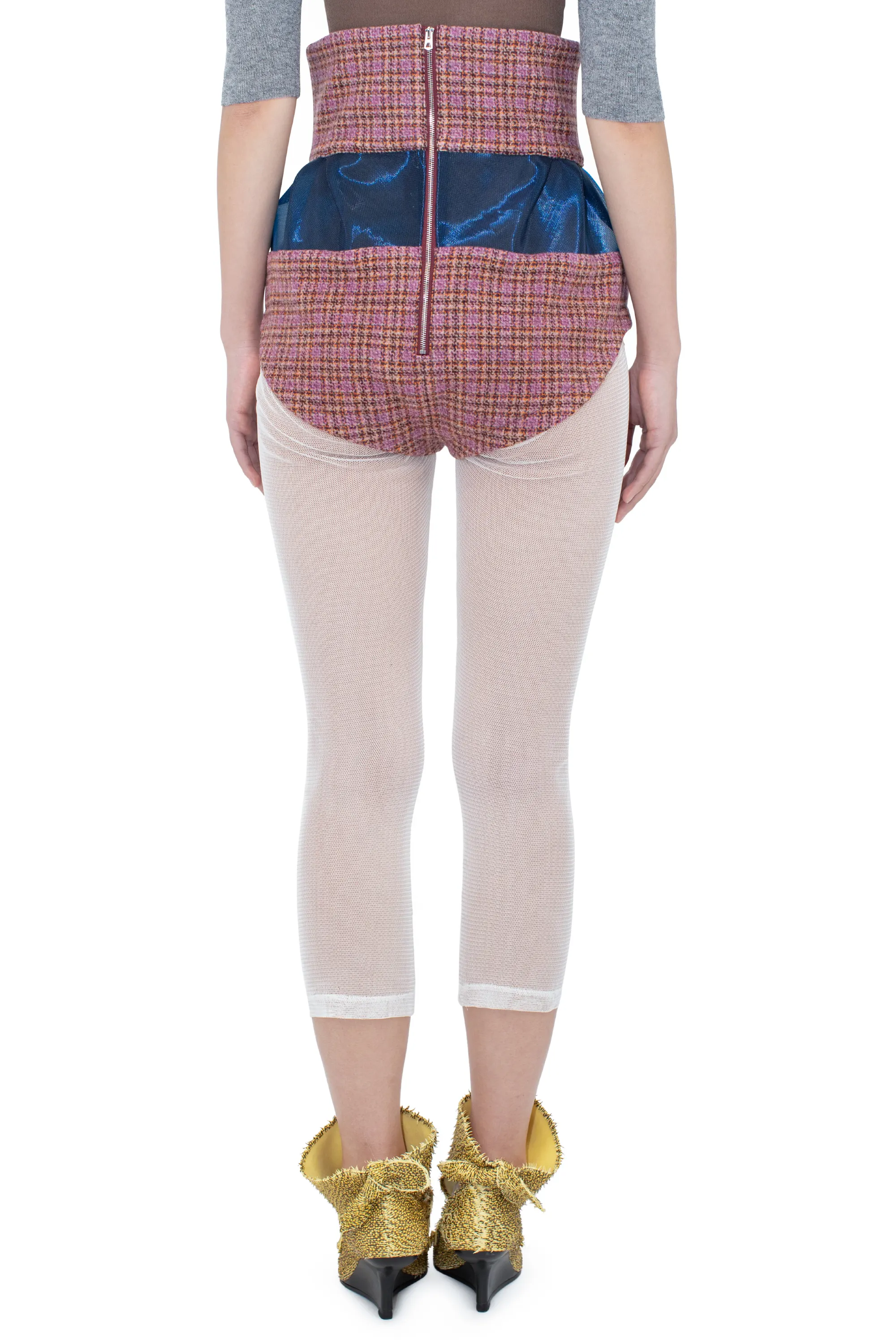 KIKO KOSTADINOV LAUTERBACH SHORTS - ROSEWOOD TWEED