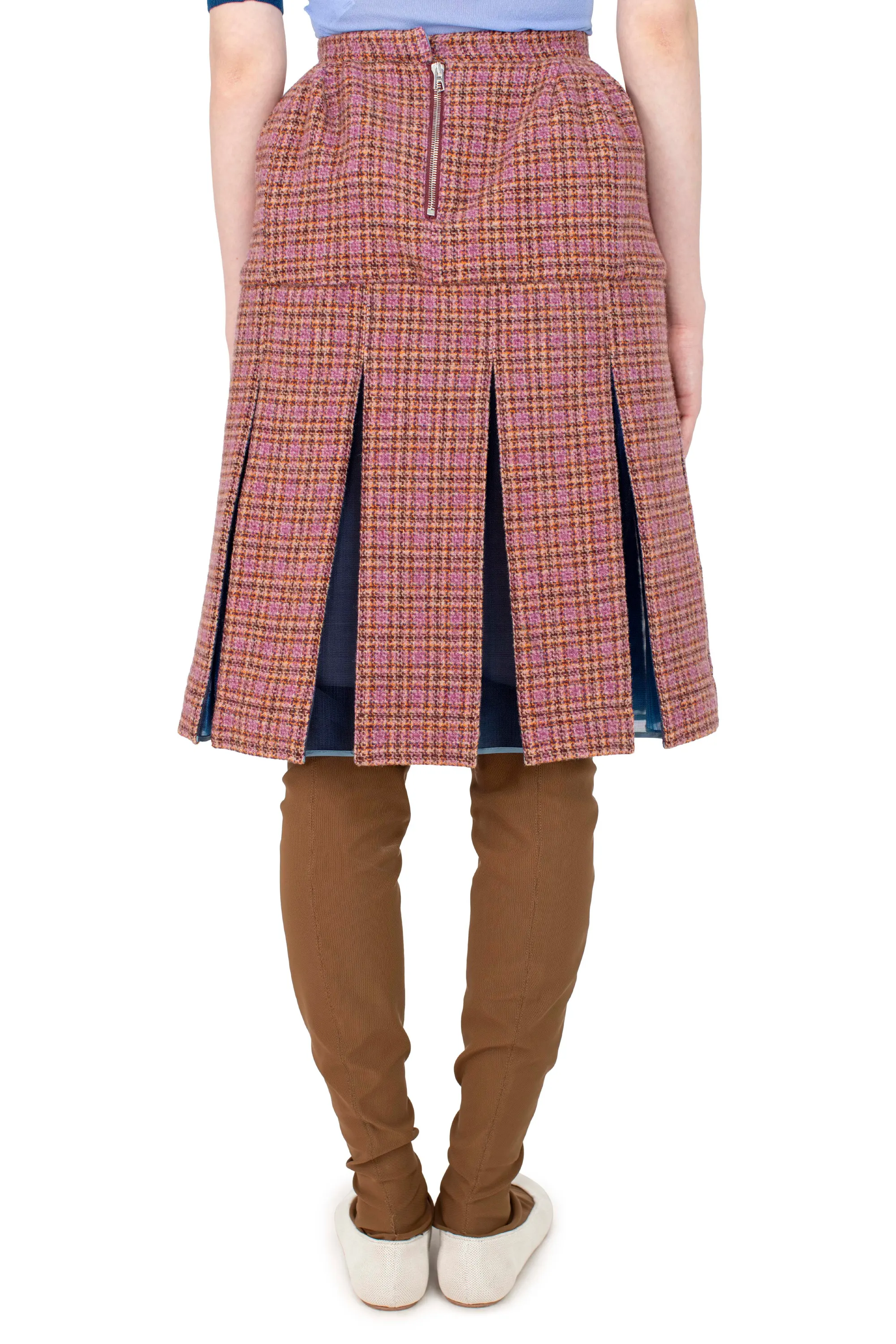 KIKO KOSTADINOV LAUTERBACH SKIRT - ROSEWOOD TWEED