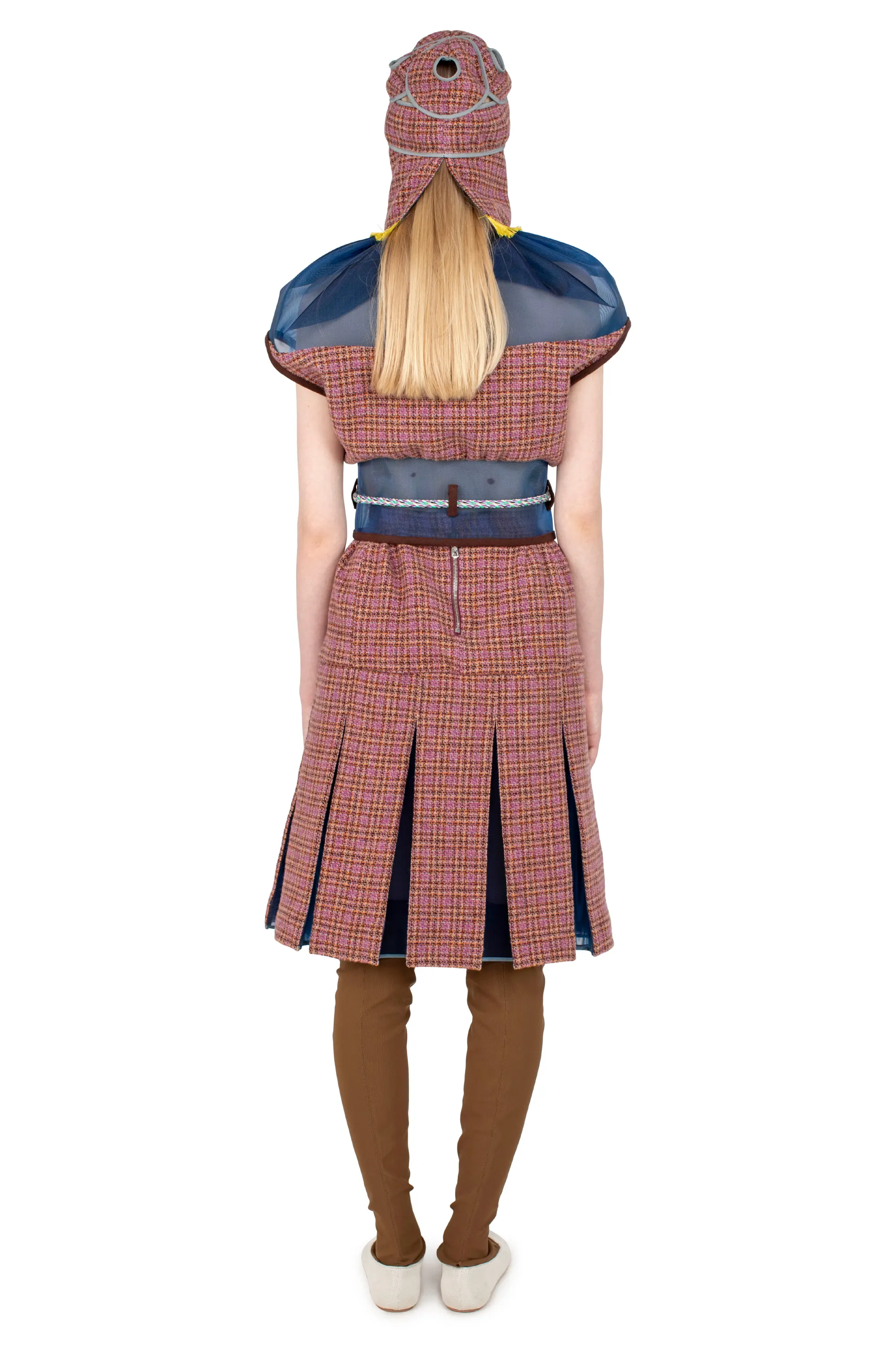 KIKO KOSTADINOV LAUTERBACH SKIRT - ROSEWOOD TWEED