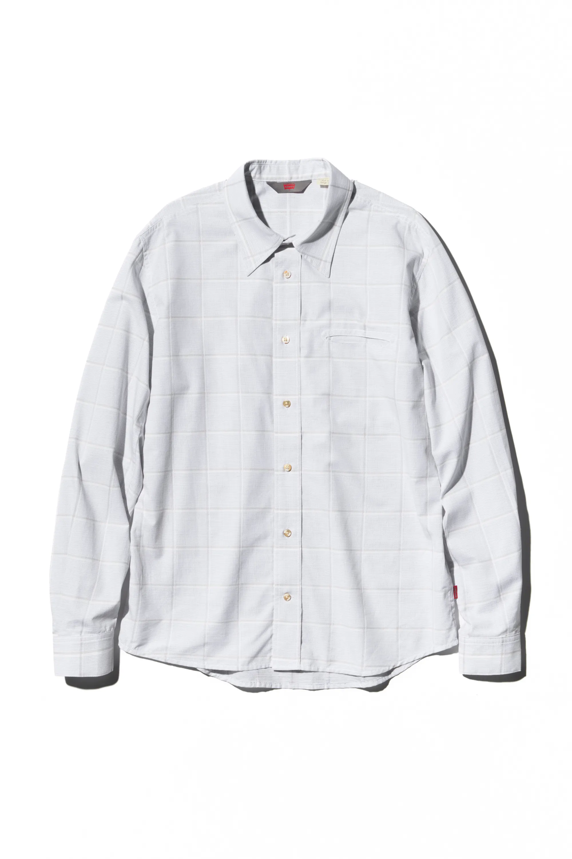 KIKO KOSTADINOV LEVI'S ANDY PATTERN SHIRT - LIGHT GREY