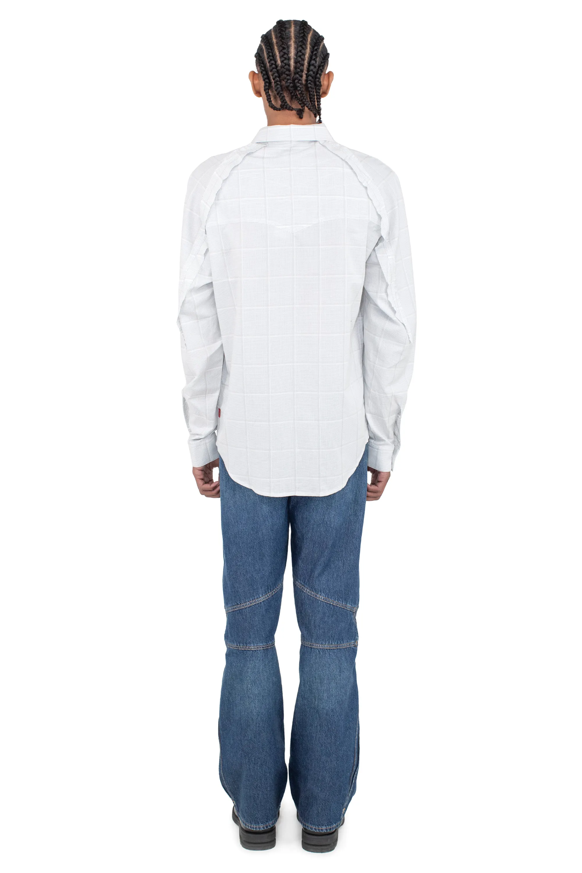 KIKO KOSTADINOV LEVI'S ANDY PATTERN SHIRT - LIGHT GREY