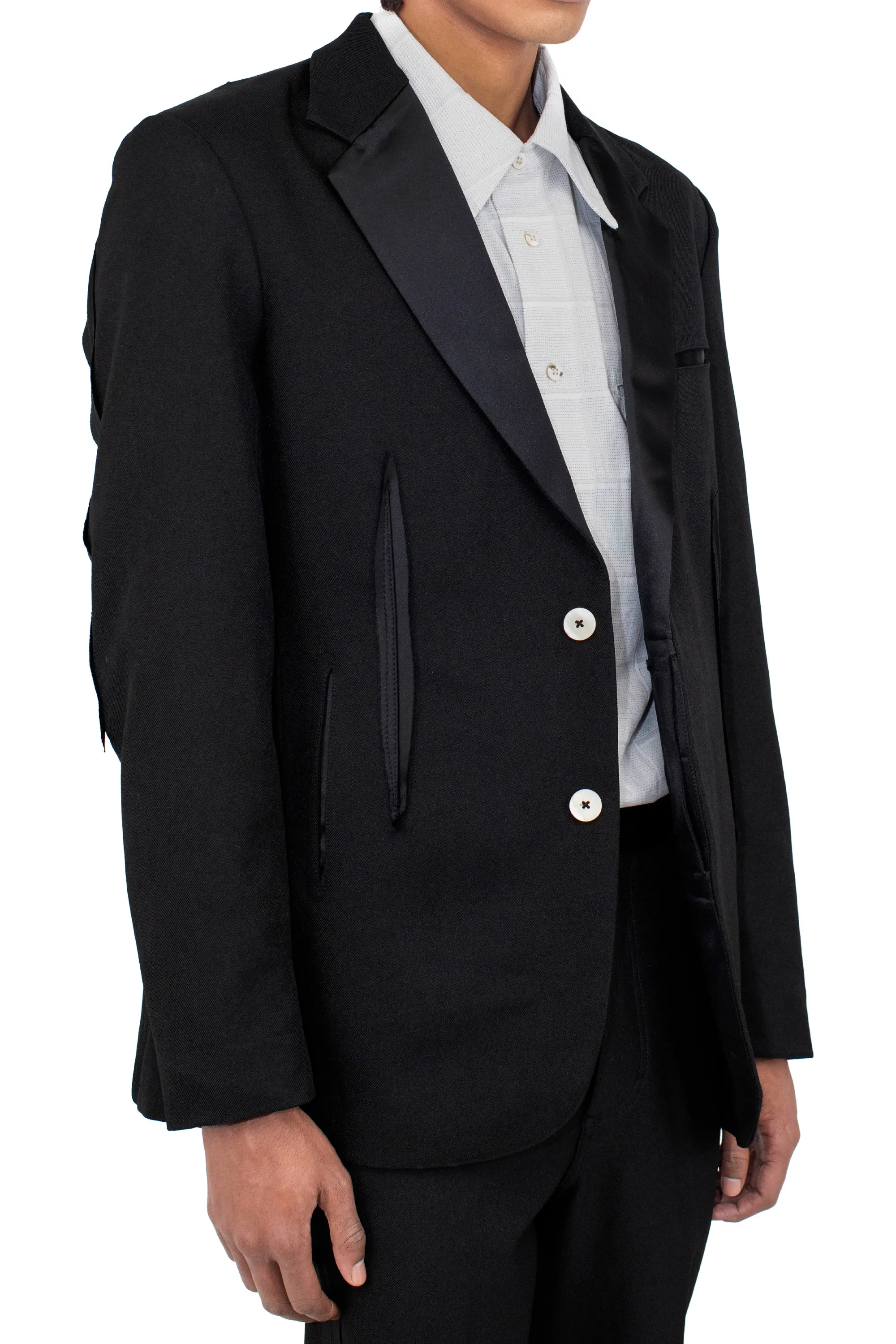 KIKO KOSTADINOV LEVI'S ANDY SUIT JACKET - BLACK