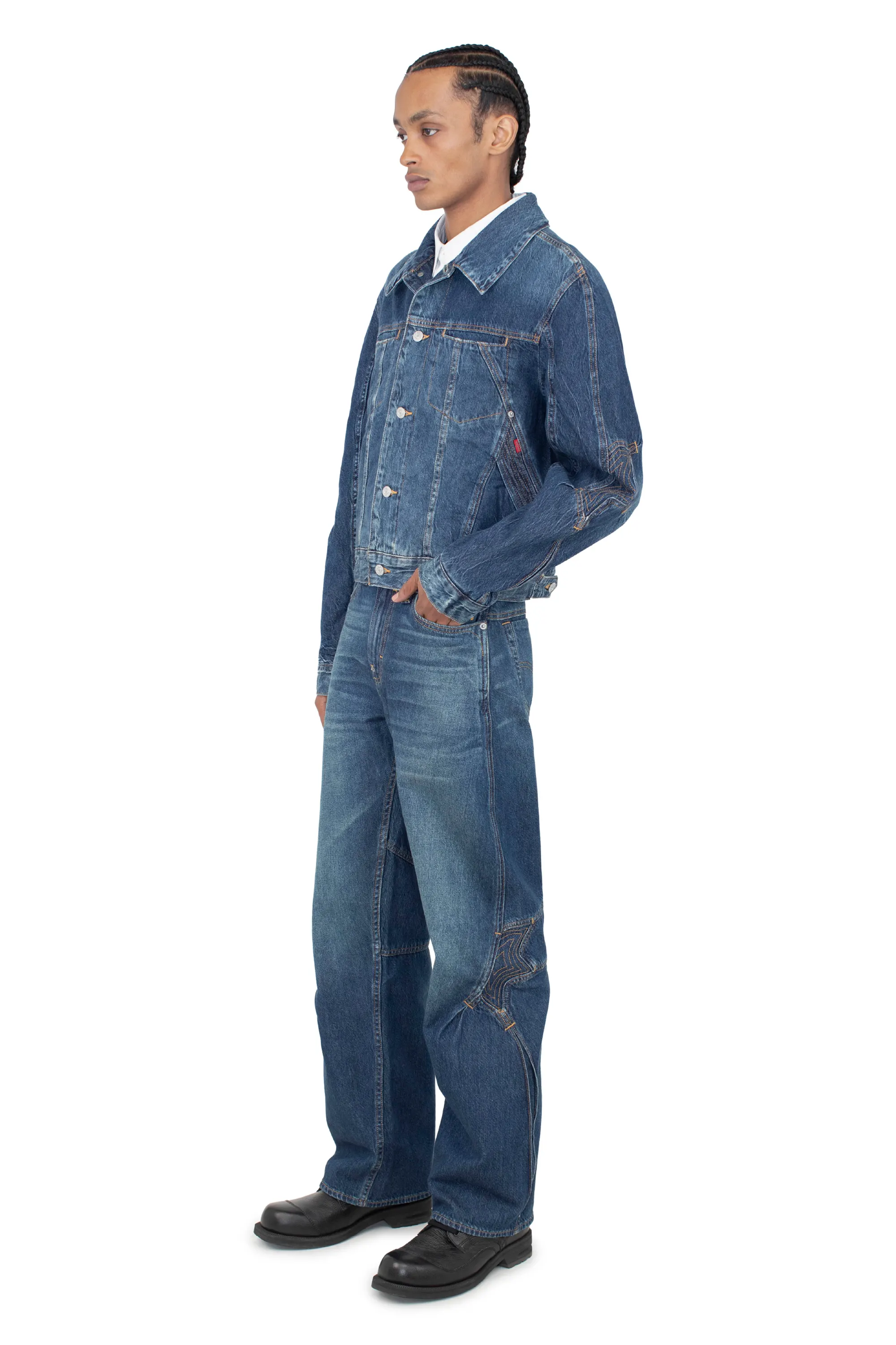 KIKO KOSTADINOV LEVI'S ARTICULATE JACKET - BLUE