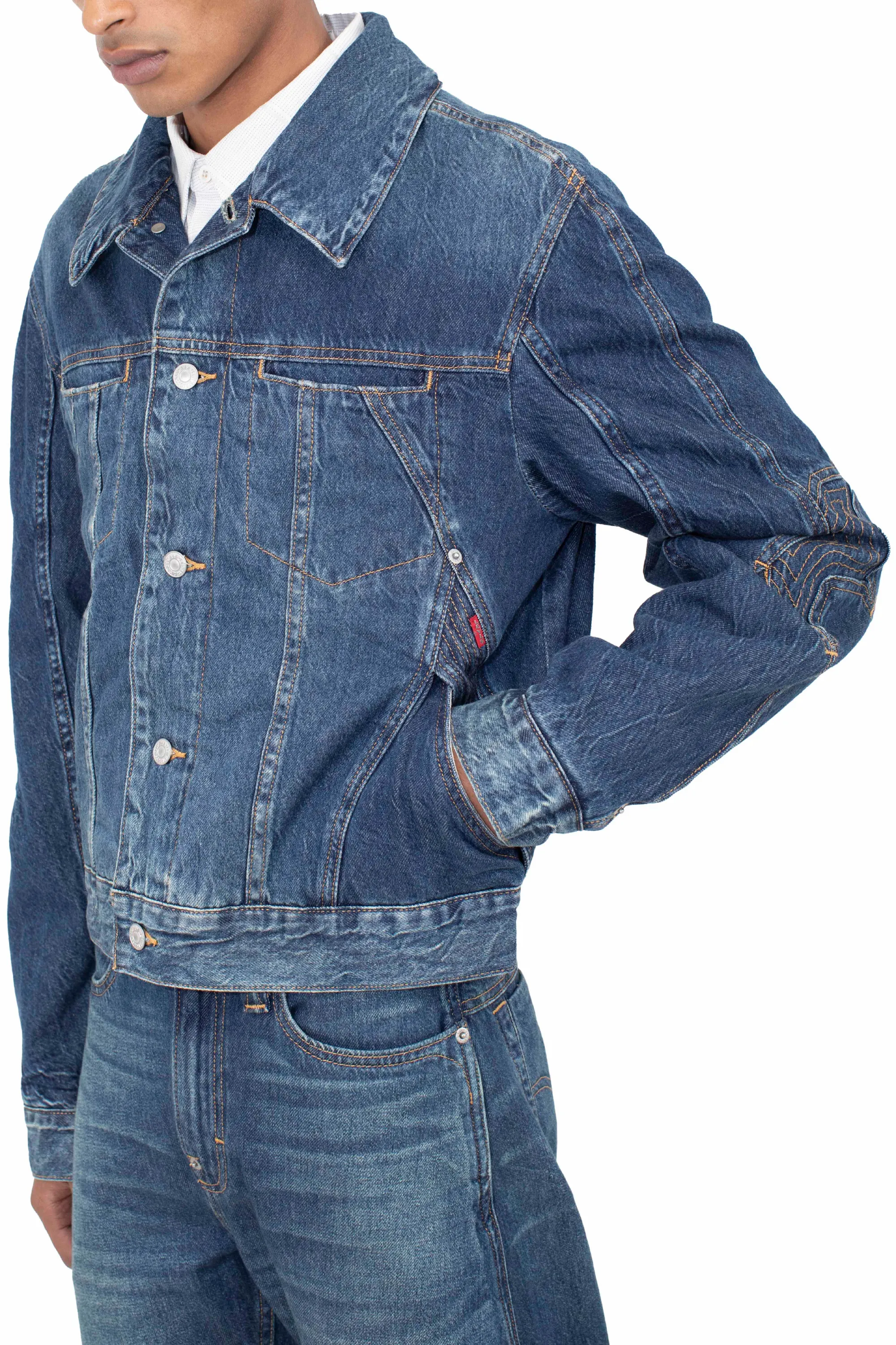 KIKO KOSTADINOV LEVI'S ARTICULATE JACKET - BLUE