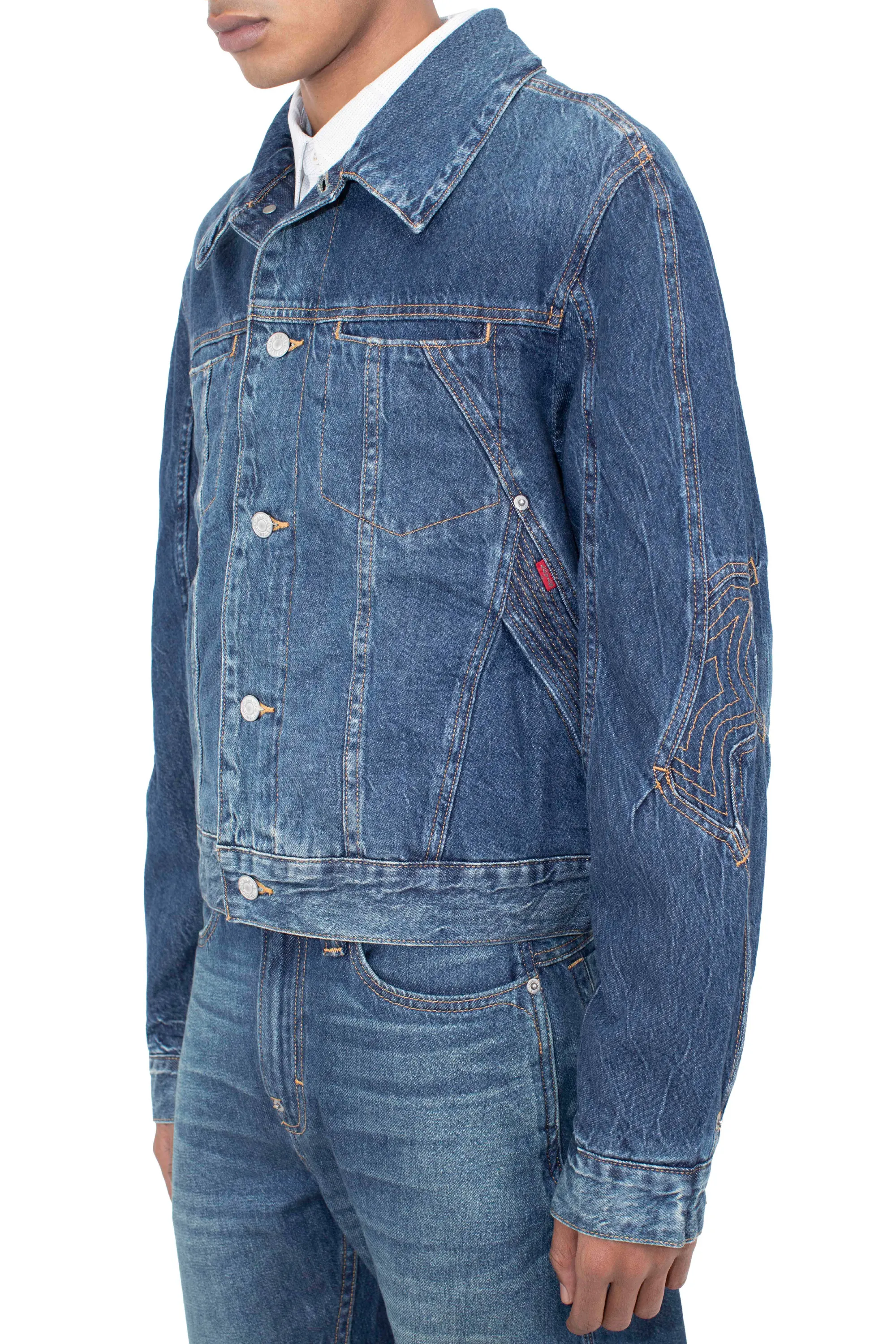 KIKO KOSTADINOV LEVI'S ARTICULATE JACKET - BLUE