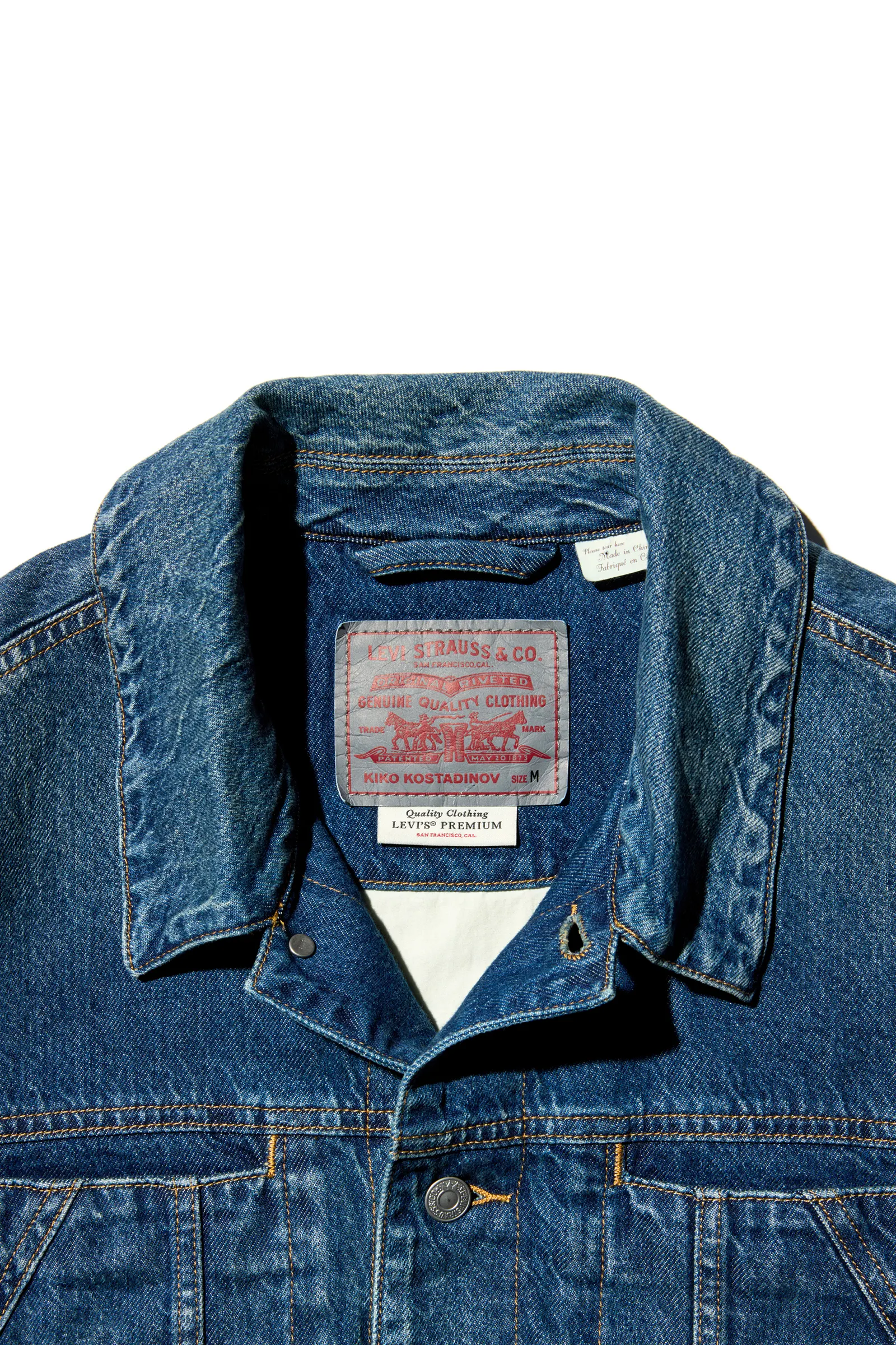 KIKO KOSTADINOV LEVI'S ARTICULATE JACKET - BLUE