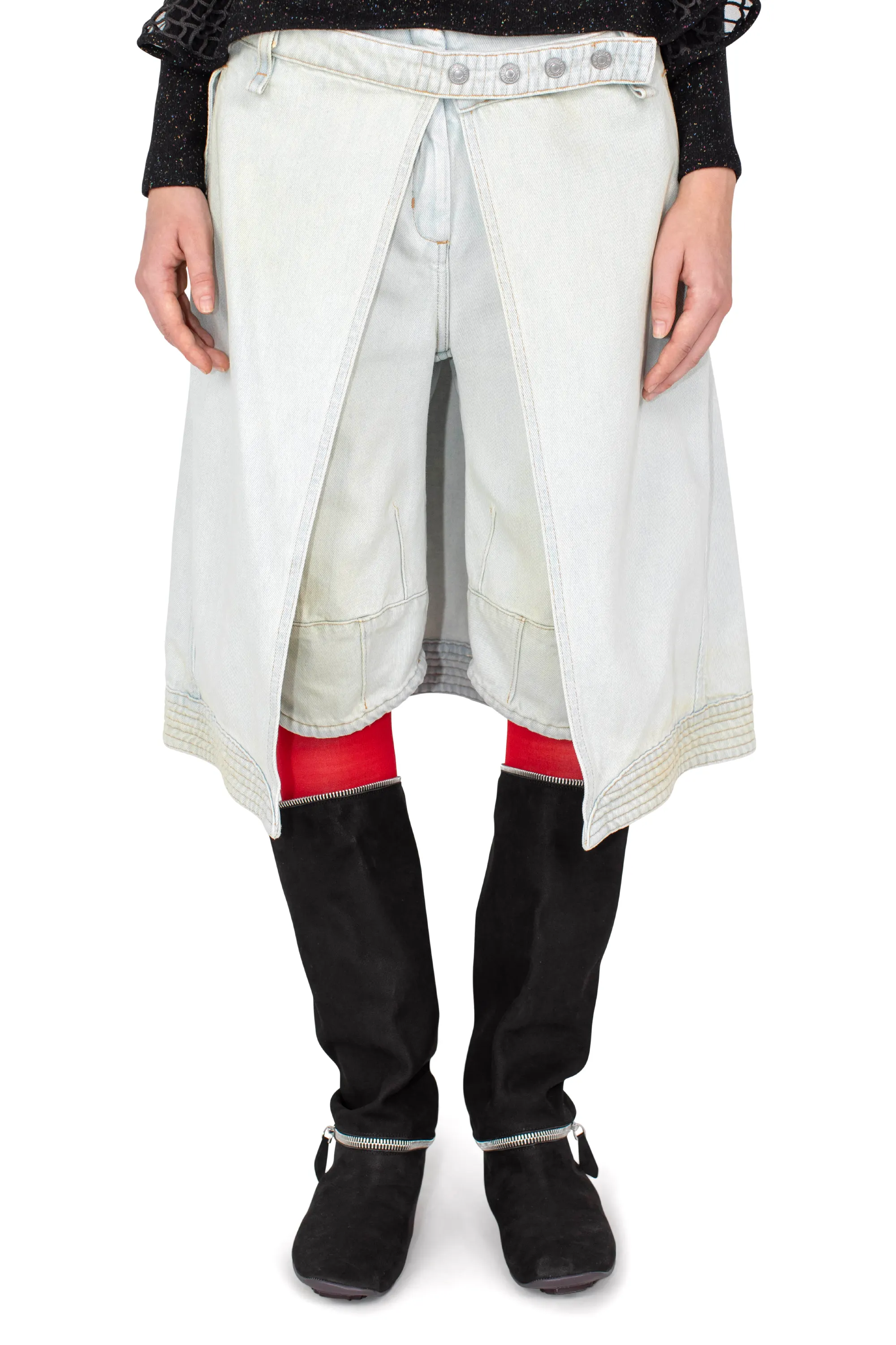 KIKO KOSTADINOV LEVI'S CARINA APRON SHORTS - LUPIN