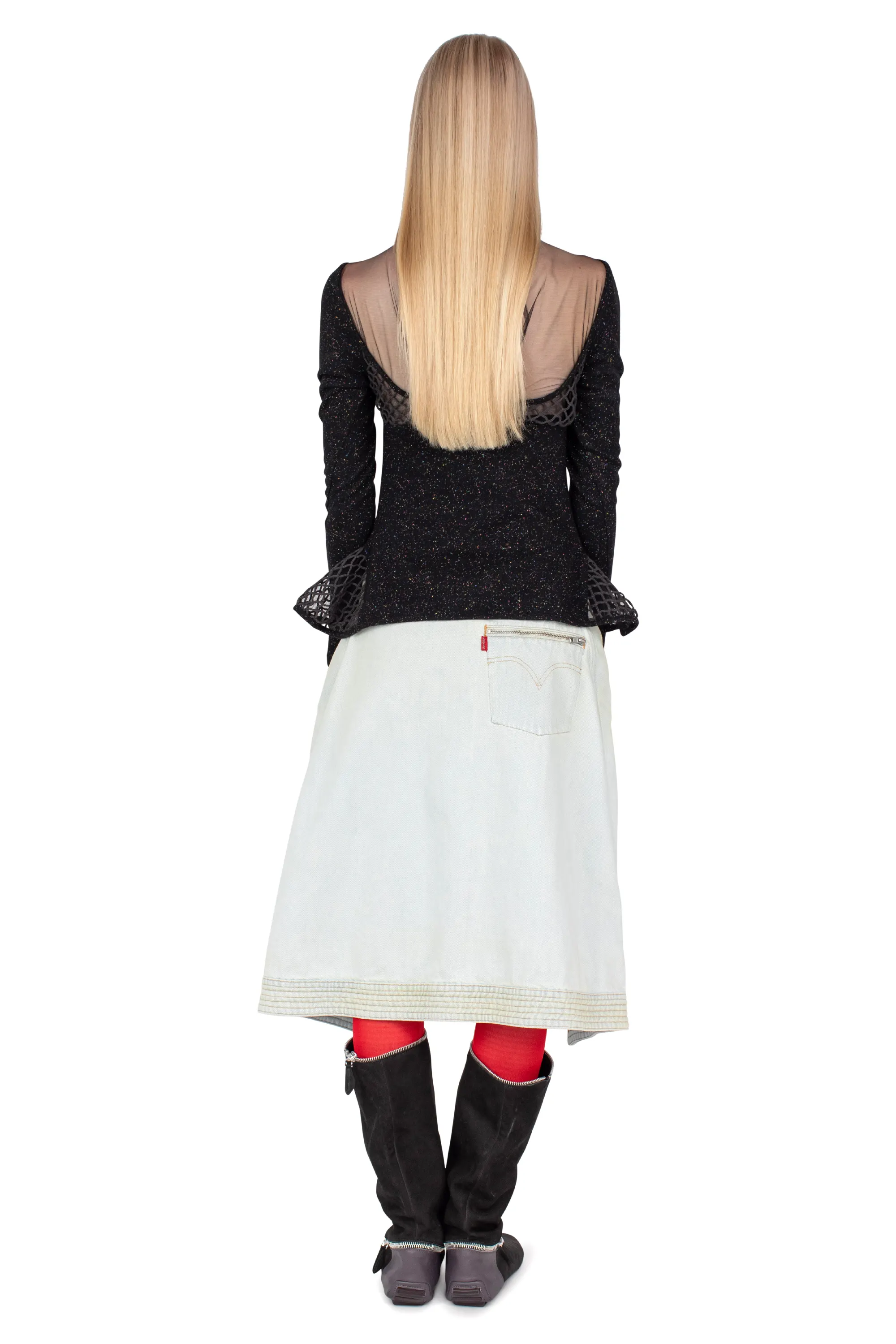 KIKO KOSTADINOV LEVI'S CARINA APRON SHORTS - LUPIN