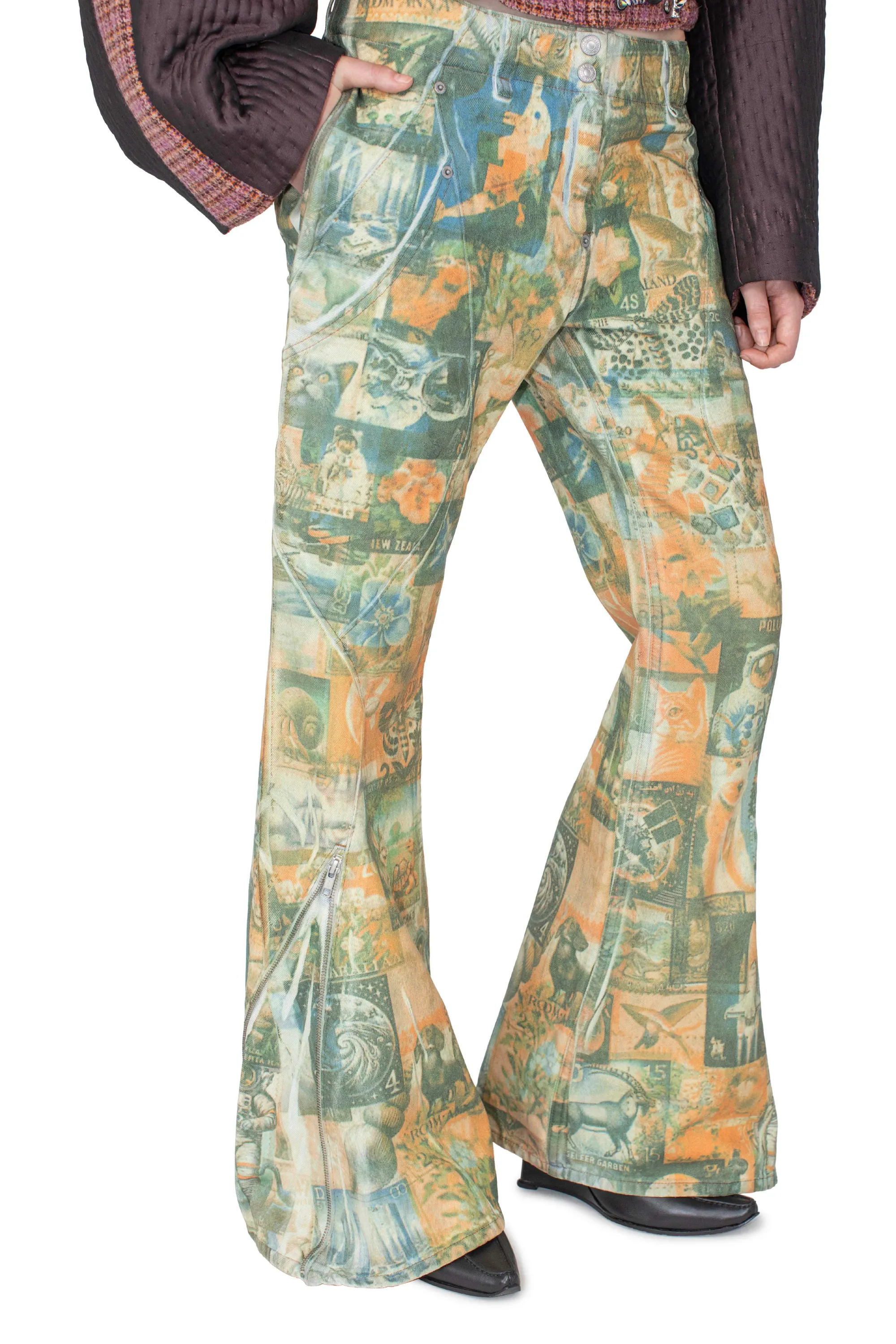 KIKO KOSTADINOV LEVI'S CARINA FLARED JEAN - POST PRINT