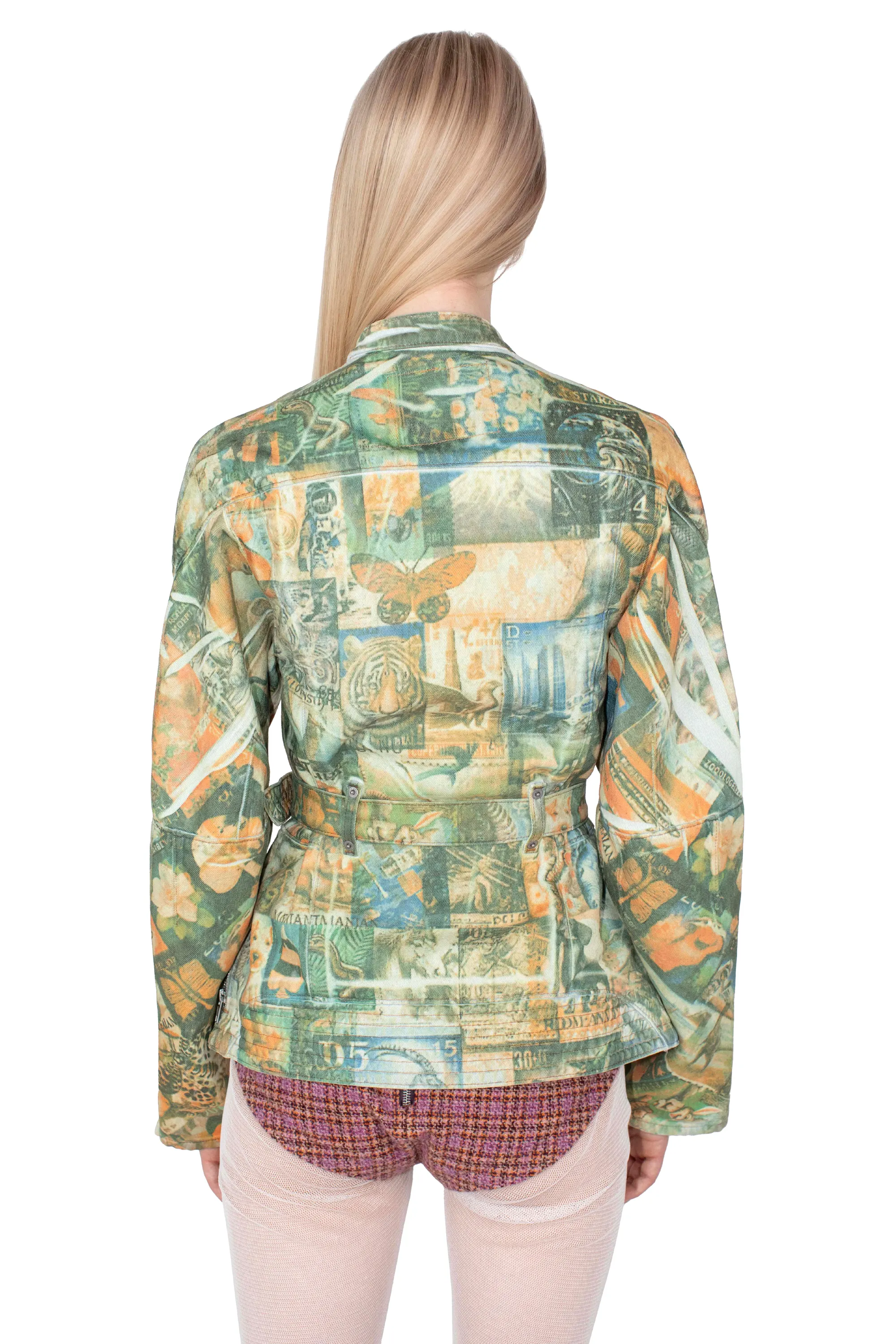 KIKO KOSTADINOV LEVI'S CARINA WAISTED JACKET - POST PRINT