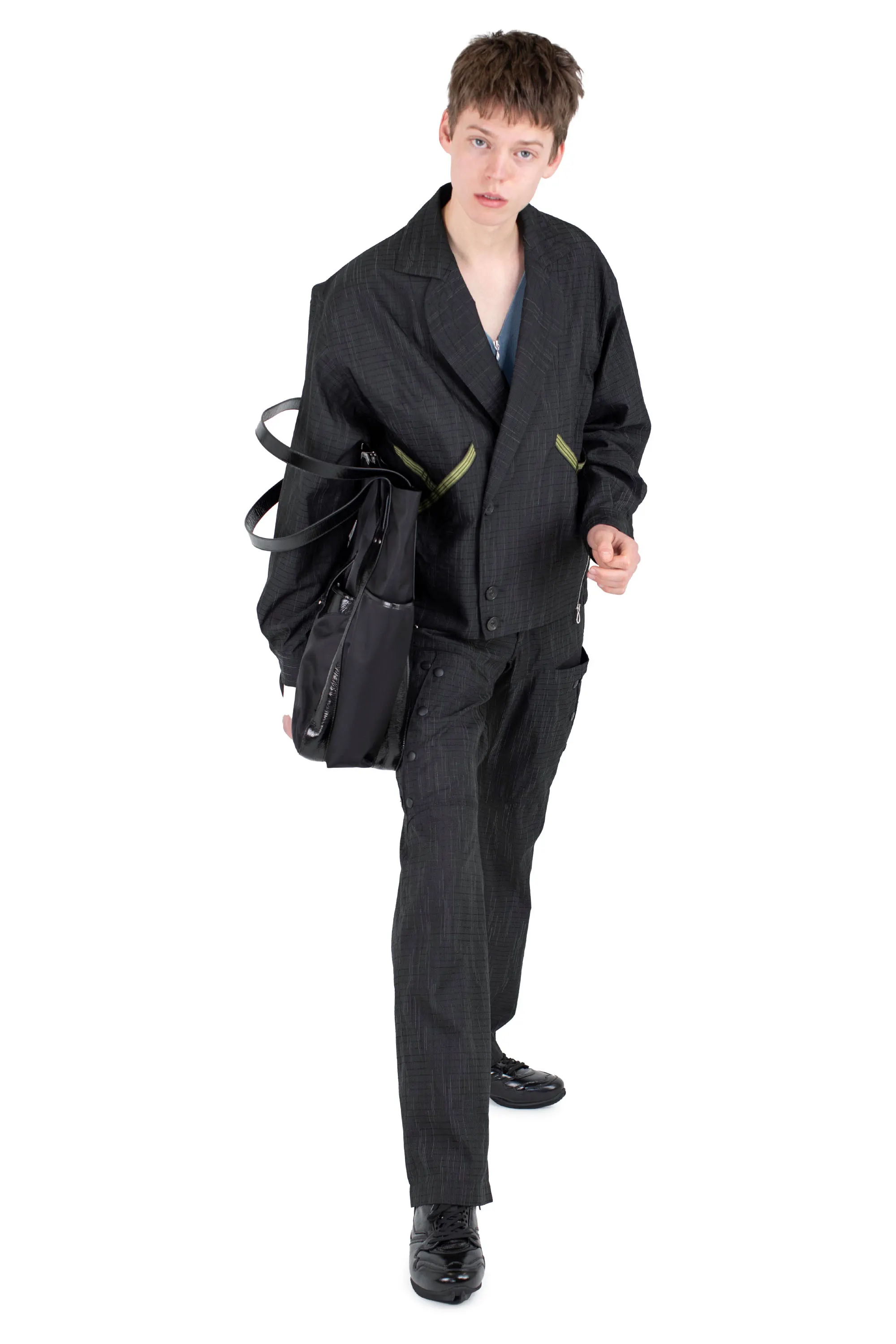 KIKO KOSTADINOV LIPELLA BOMBER JACKET - BLACK OBSIDIAN