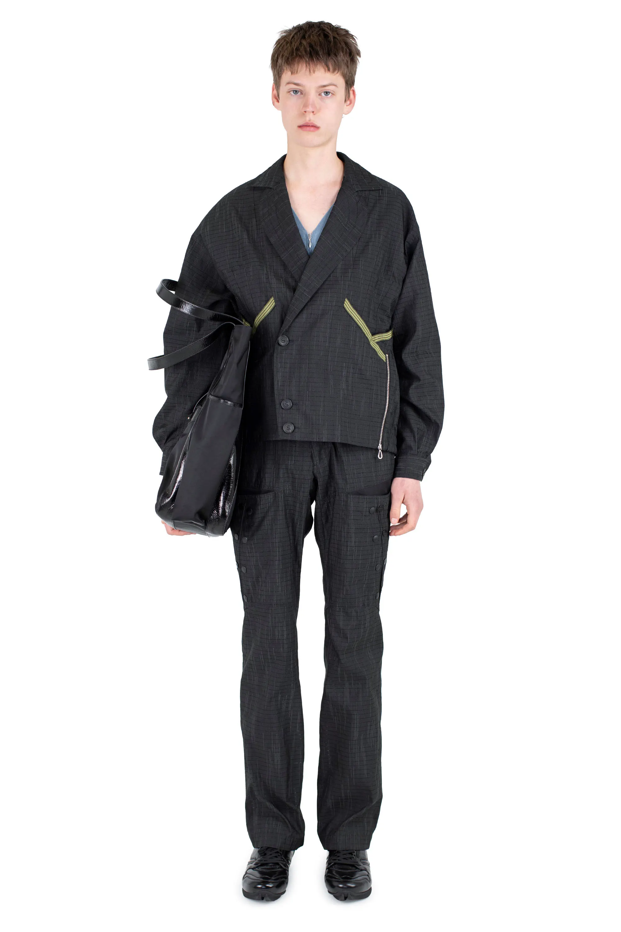 KIKO KOSTADINOV LIPELLA BOMBER JACKET - BLACK OBSIDIAN