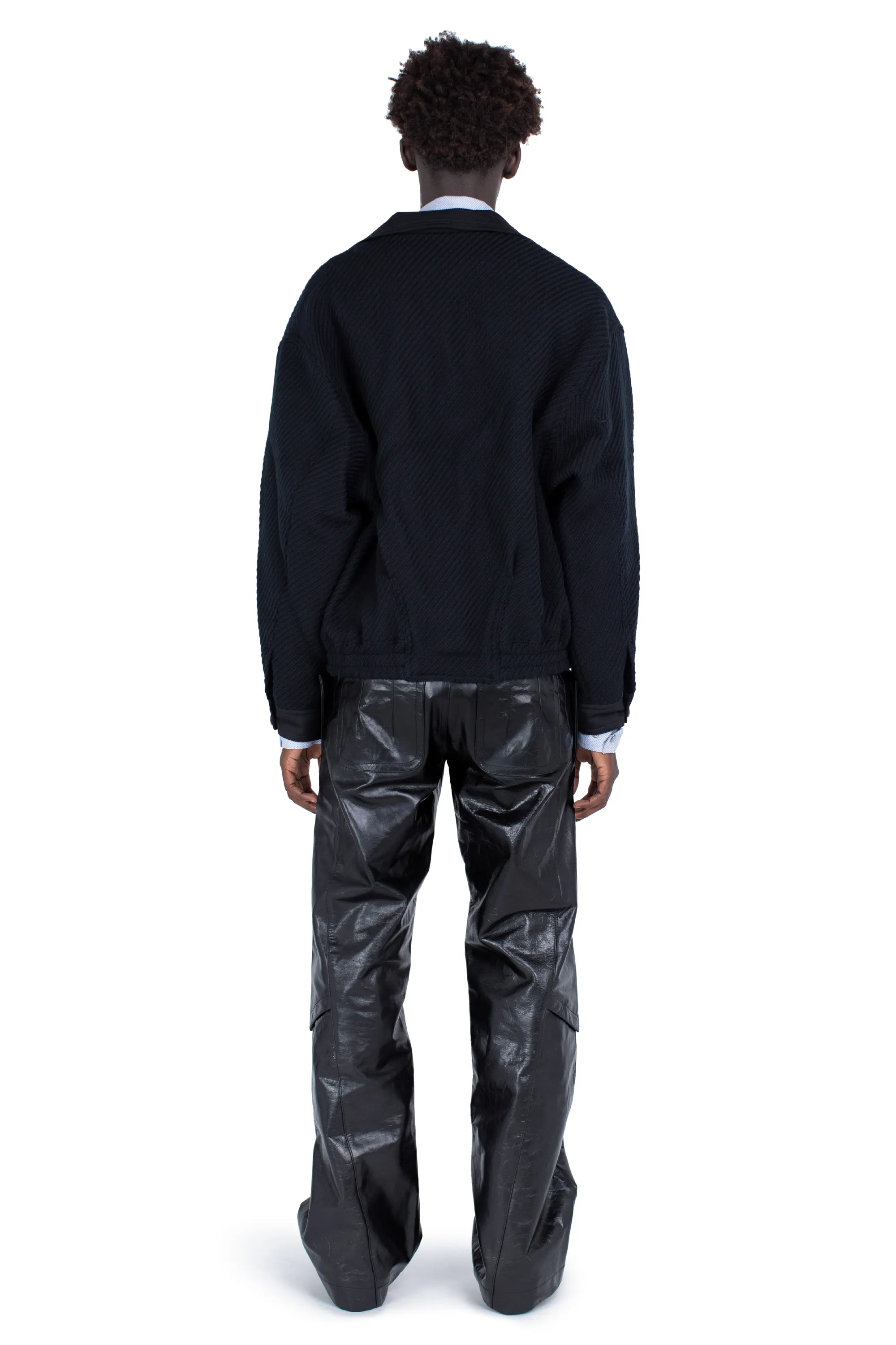 KIKO KOSTADINOV LIPELLA BOMBER JACKET - MATT BLACK/NIGHT BLACK