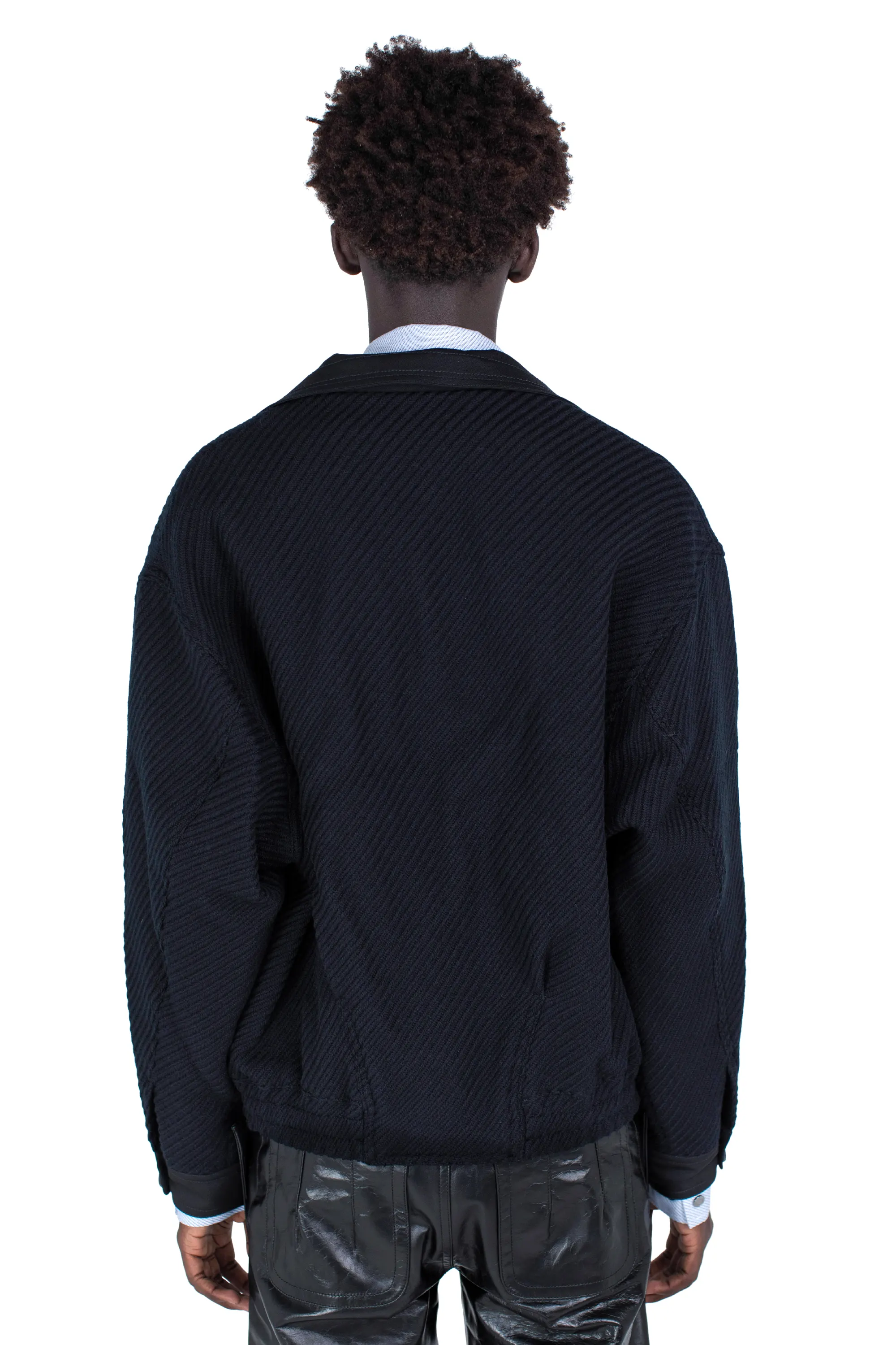 KIKO KOSTADINOV LIPELLA BOMBER JACKET - MATT BLACK/NIGHT BLACK