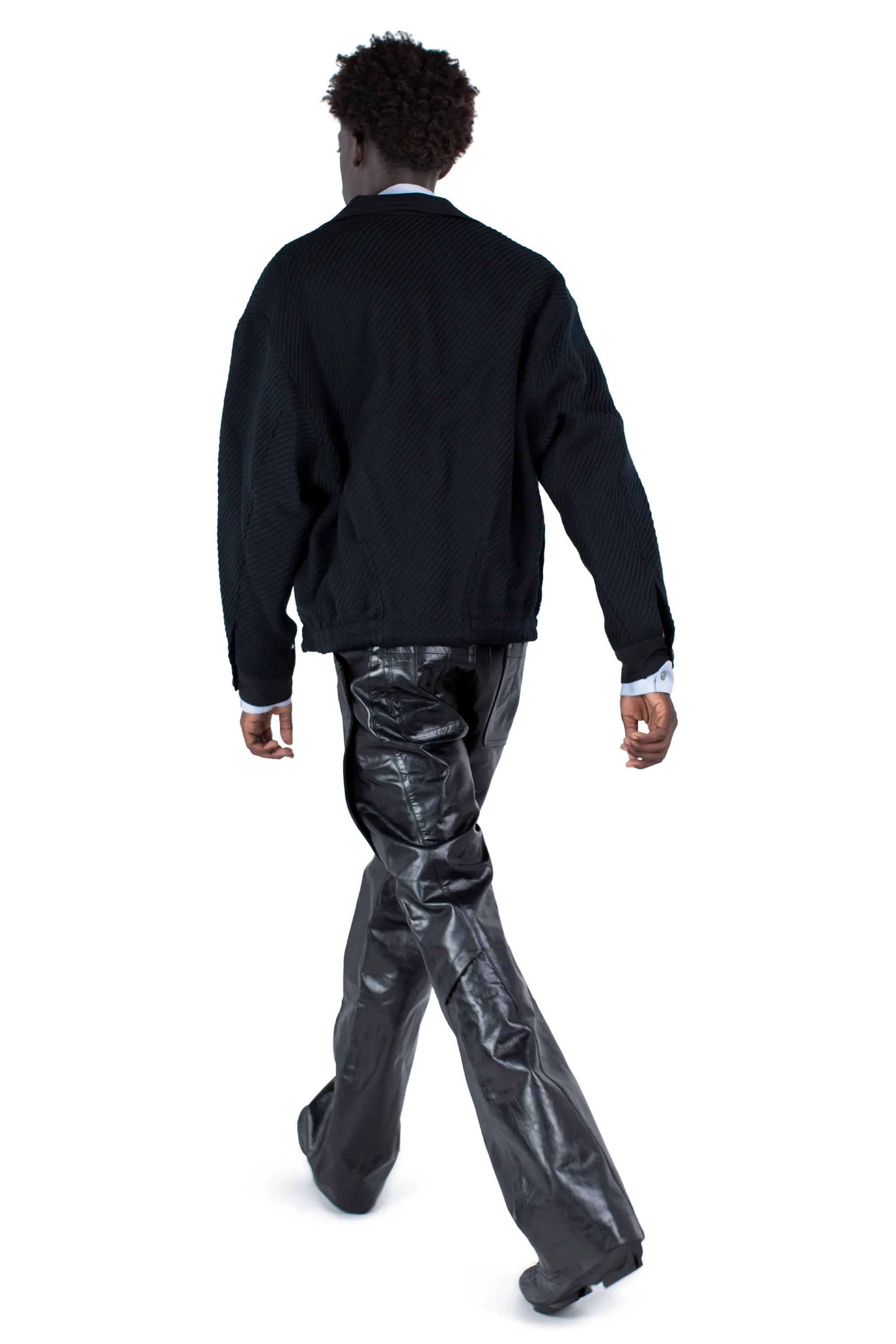 KIKO KOSTADINOV LIPELLA BOMBER JACKET - MATT BLACK/NIGHT BLACK