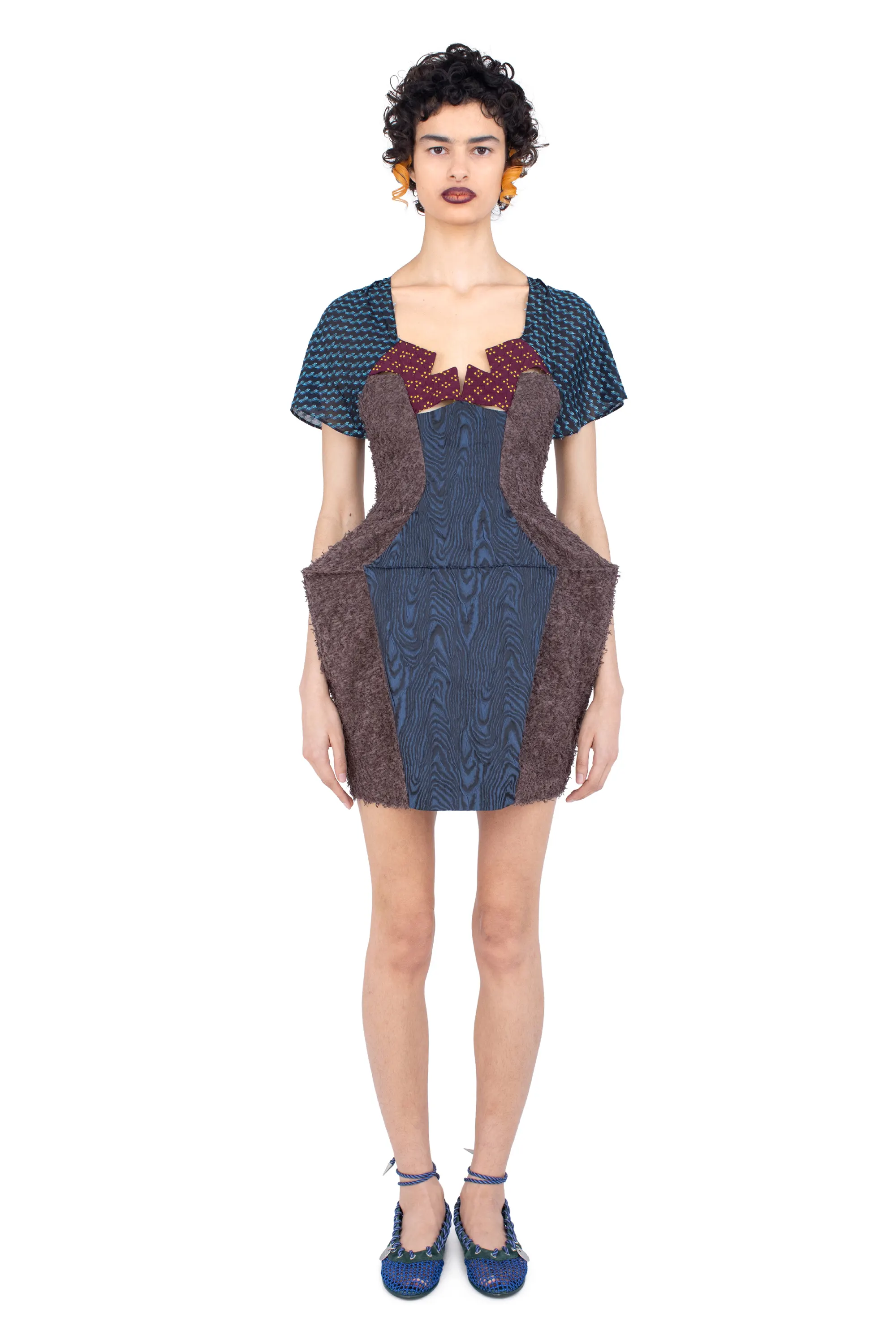 KIKO KOSTADINOV MEDALLION DRESS - DAKOTA BLUE