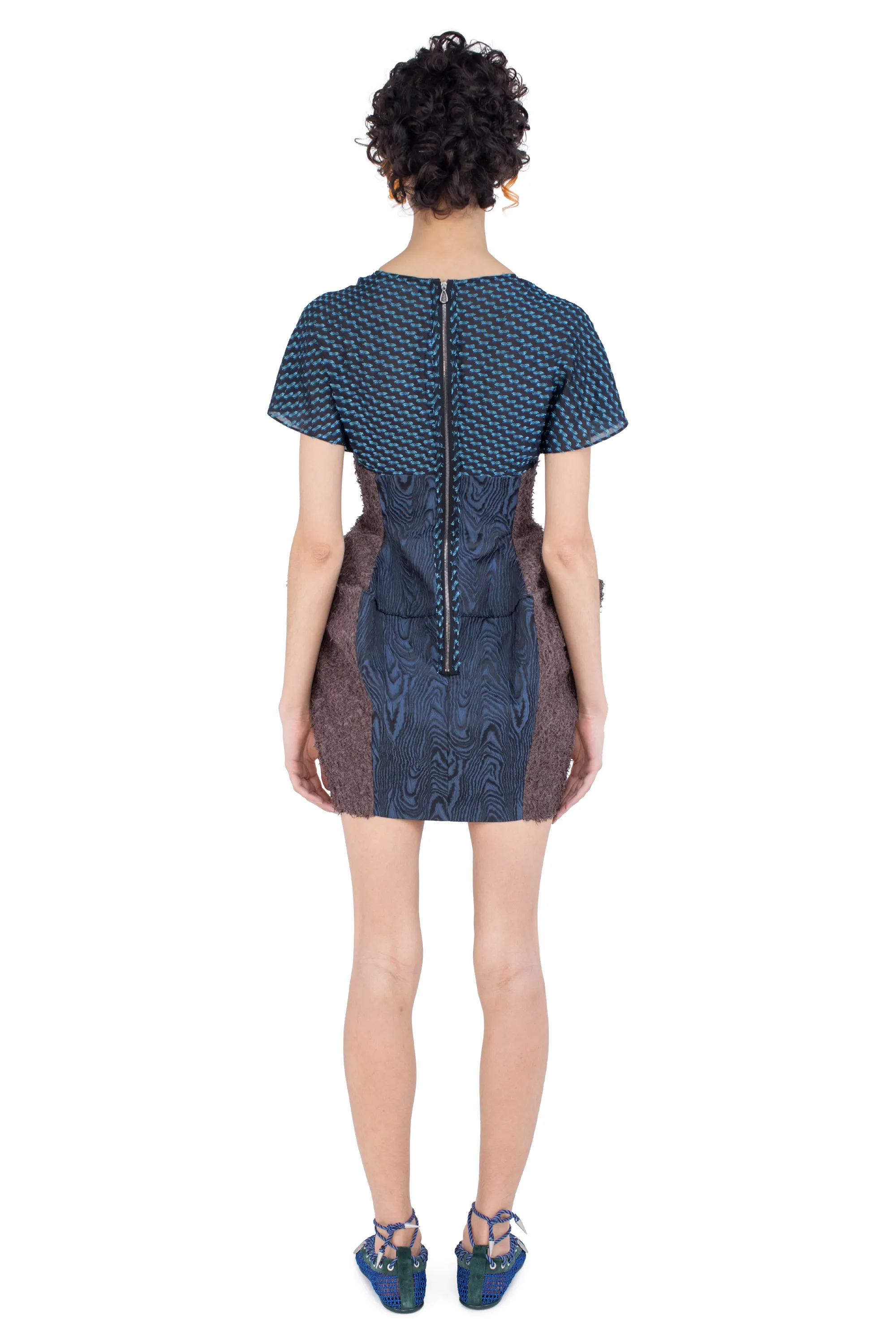 KIKO KOSTADINOV MEDALLION DRESS - DAKOTA BLUE