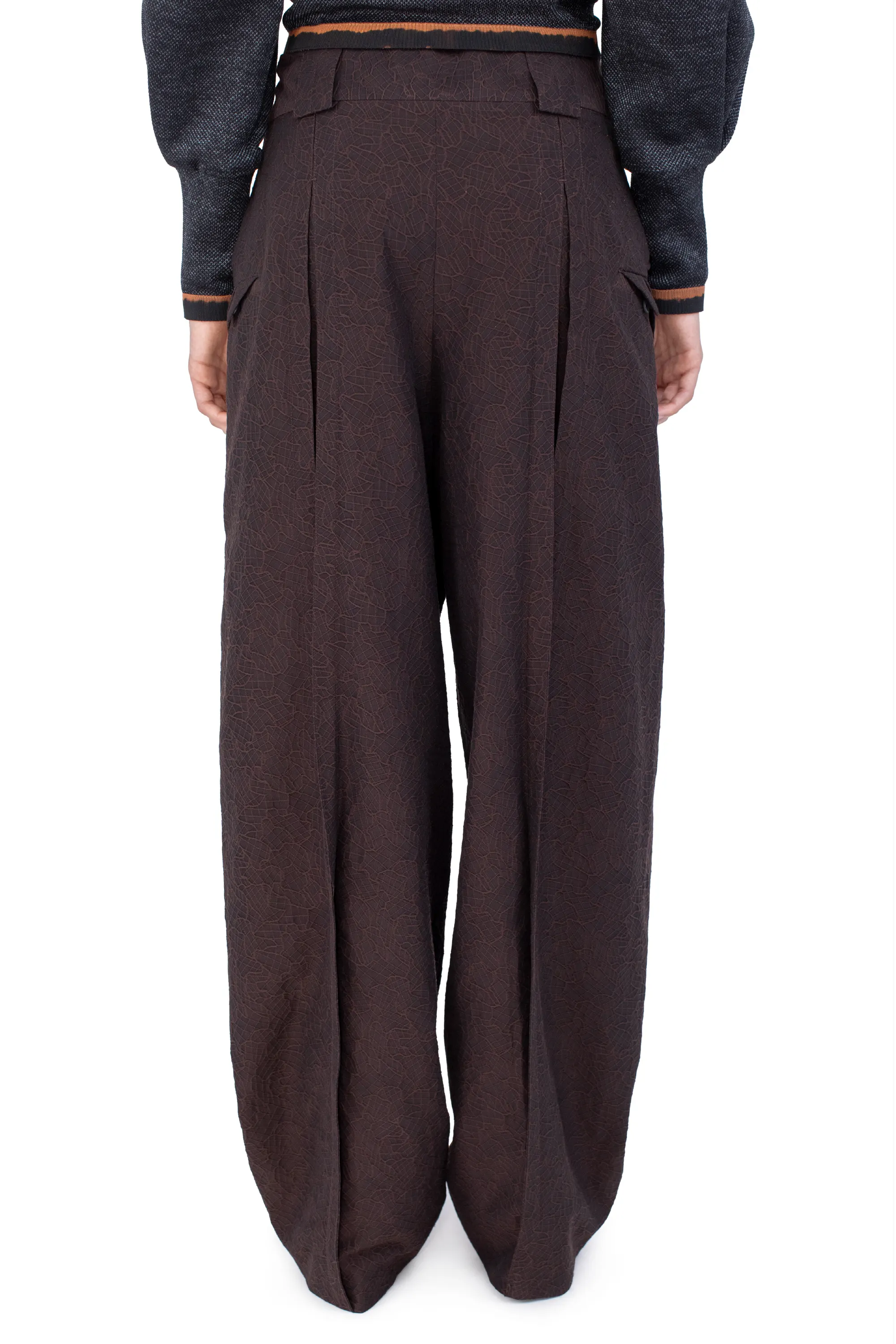 KIKO KOSTADINOV MIMI TROUSER - DARK ELM
