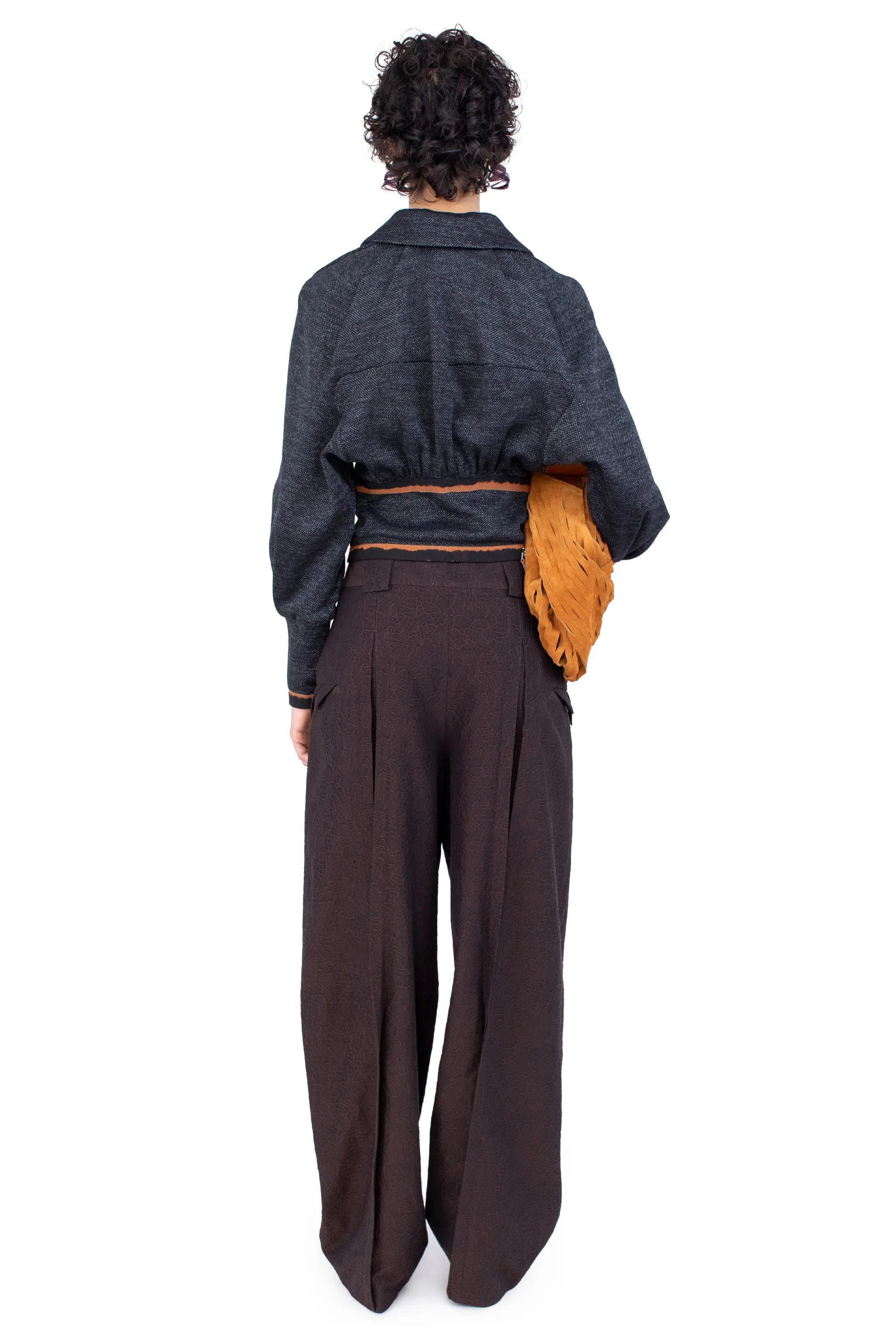 KIKO KOSTADINOV MIMI TROUSER - DARK ELM