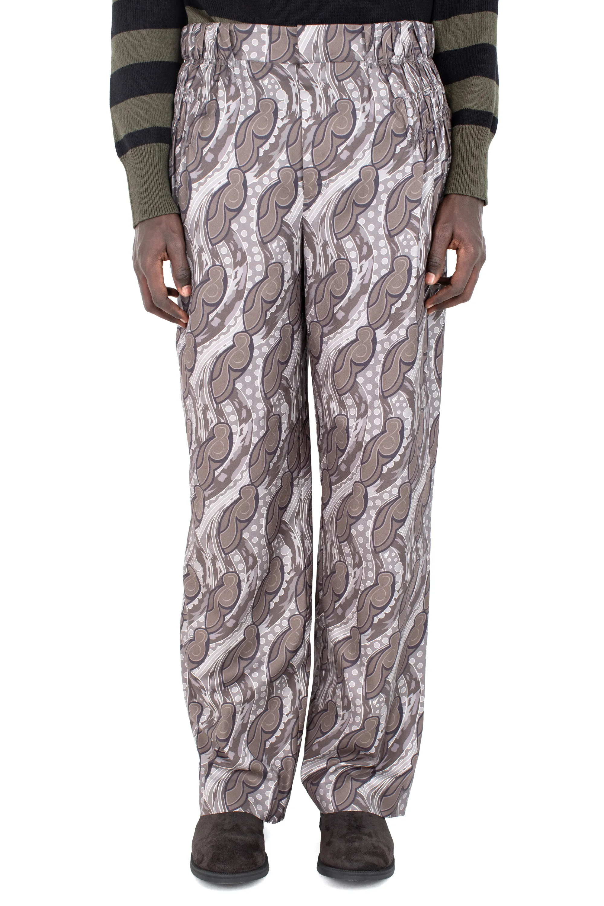 KIKO KOSTADINOV MINNA GATHERED TROUSER - CARBON GREY