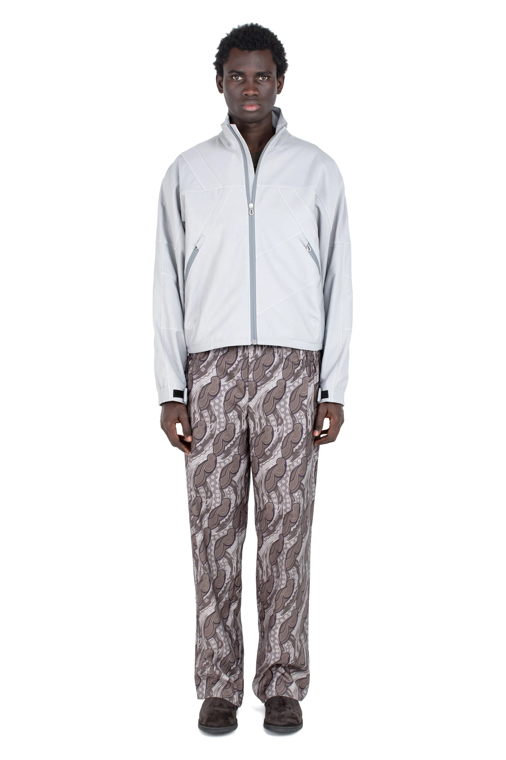 KIKO KOSTADINOV MINNA GATHERED TROUSER - CARBON GREY