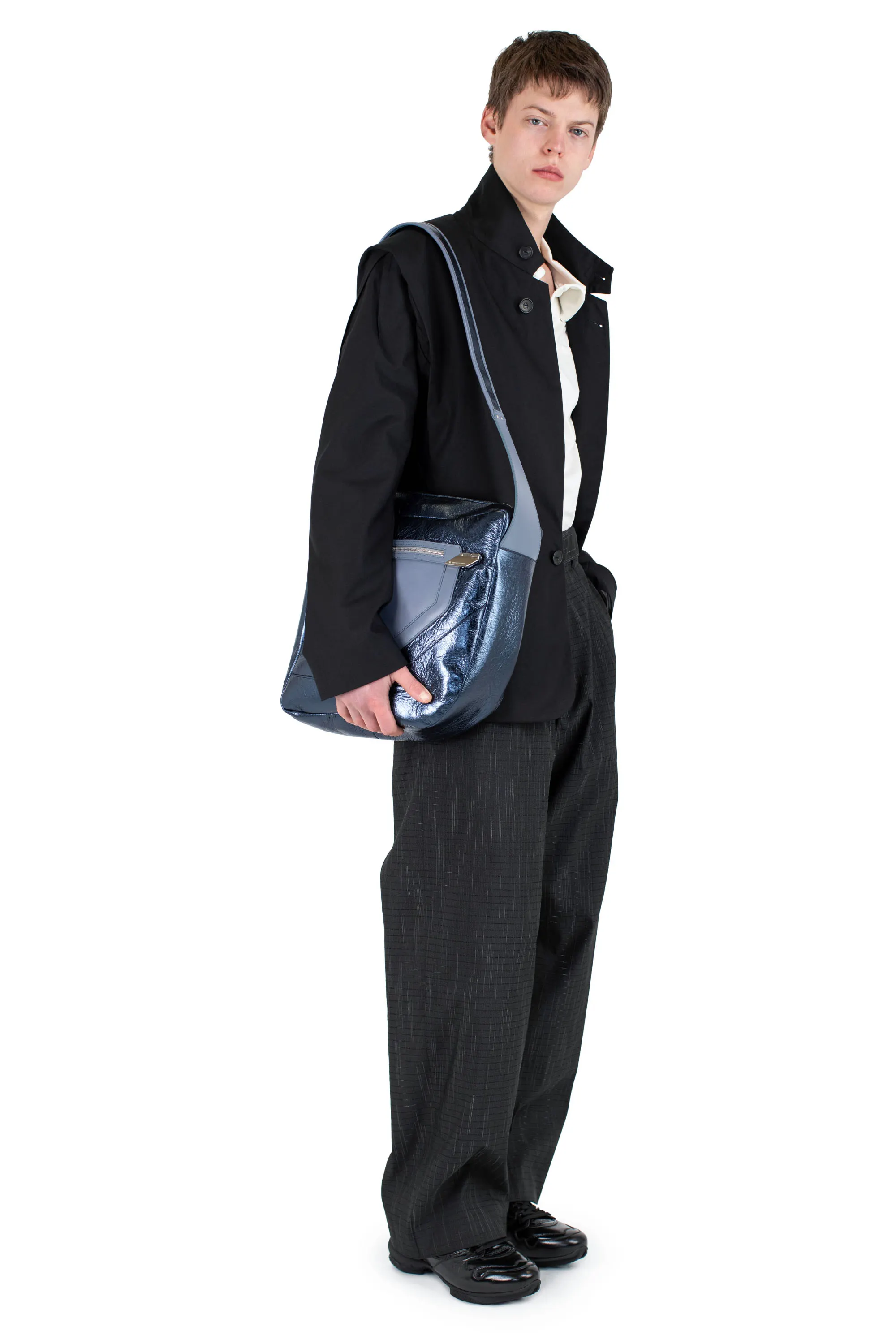 NAVIN K-DART BLAZER - BLACK SABLE – KIKO KOSTADINOV