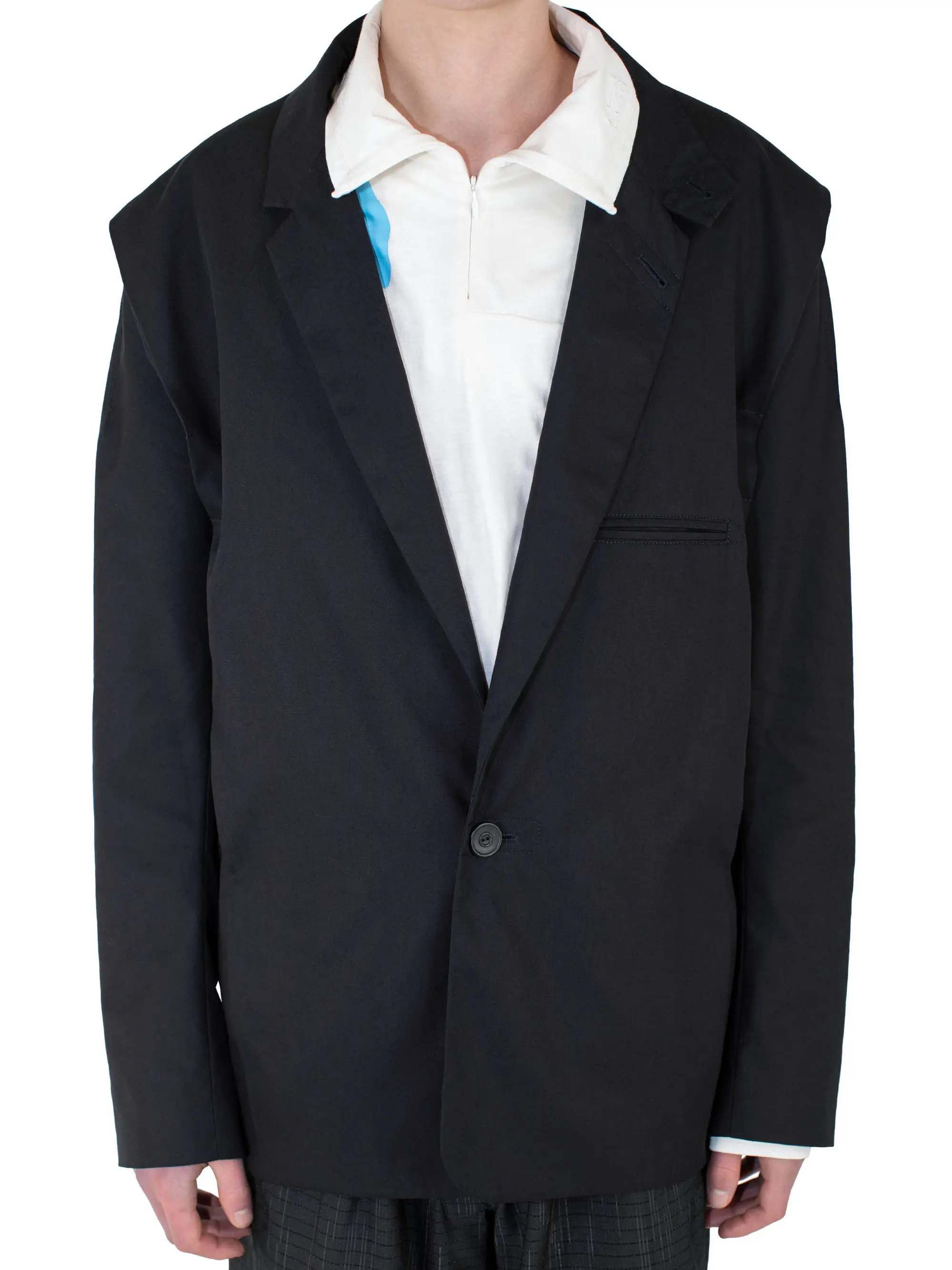KIKO KOSTADINOV NAVIN K-DART BLAZER - BLACK SABLE