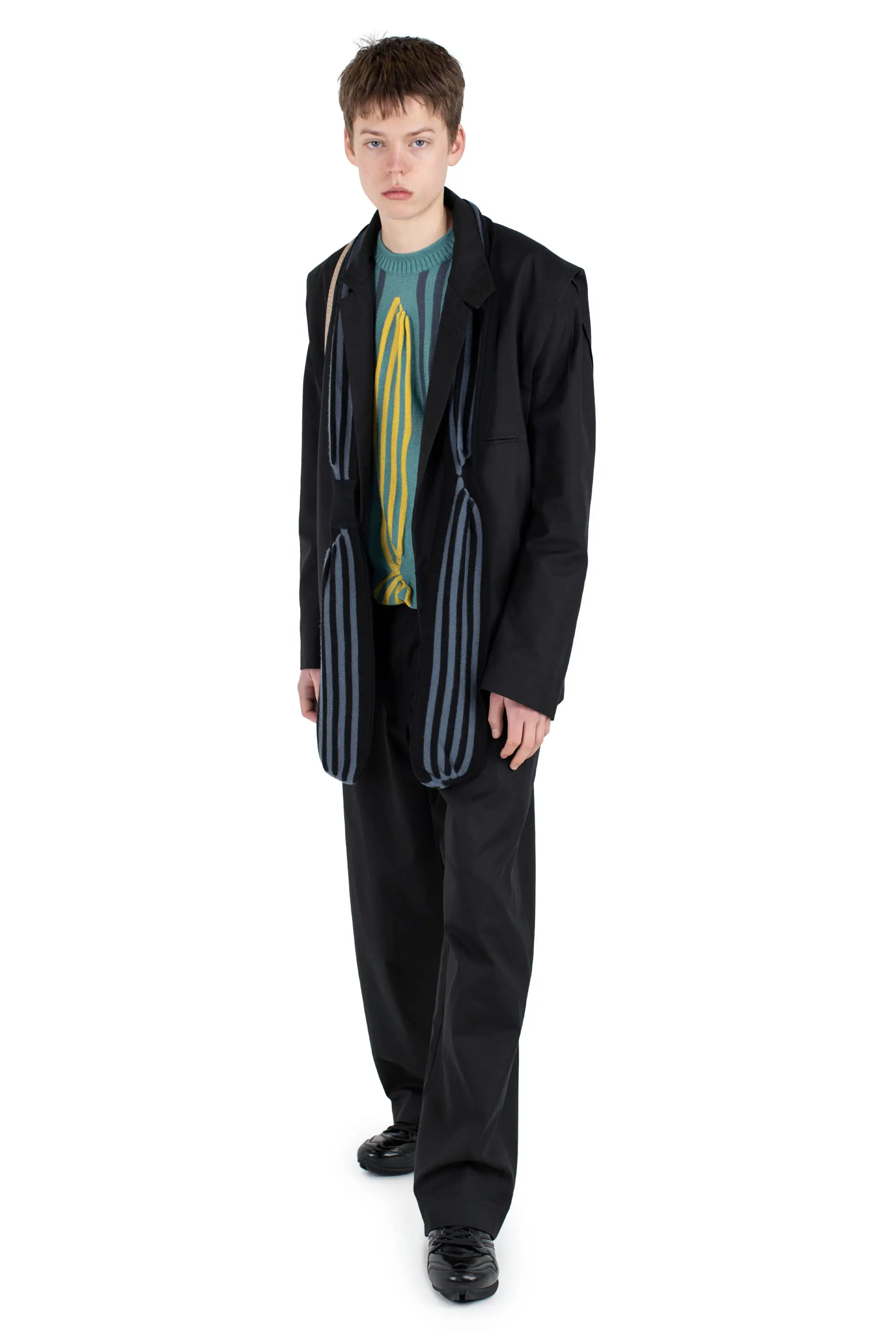 KIKO KOSTADINOV NAVIN K-DART BLAZER - BLACK SABLE