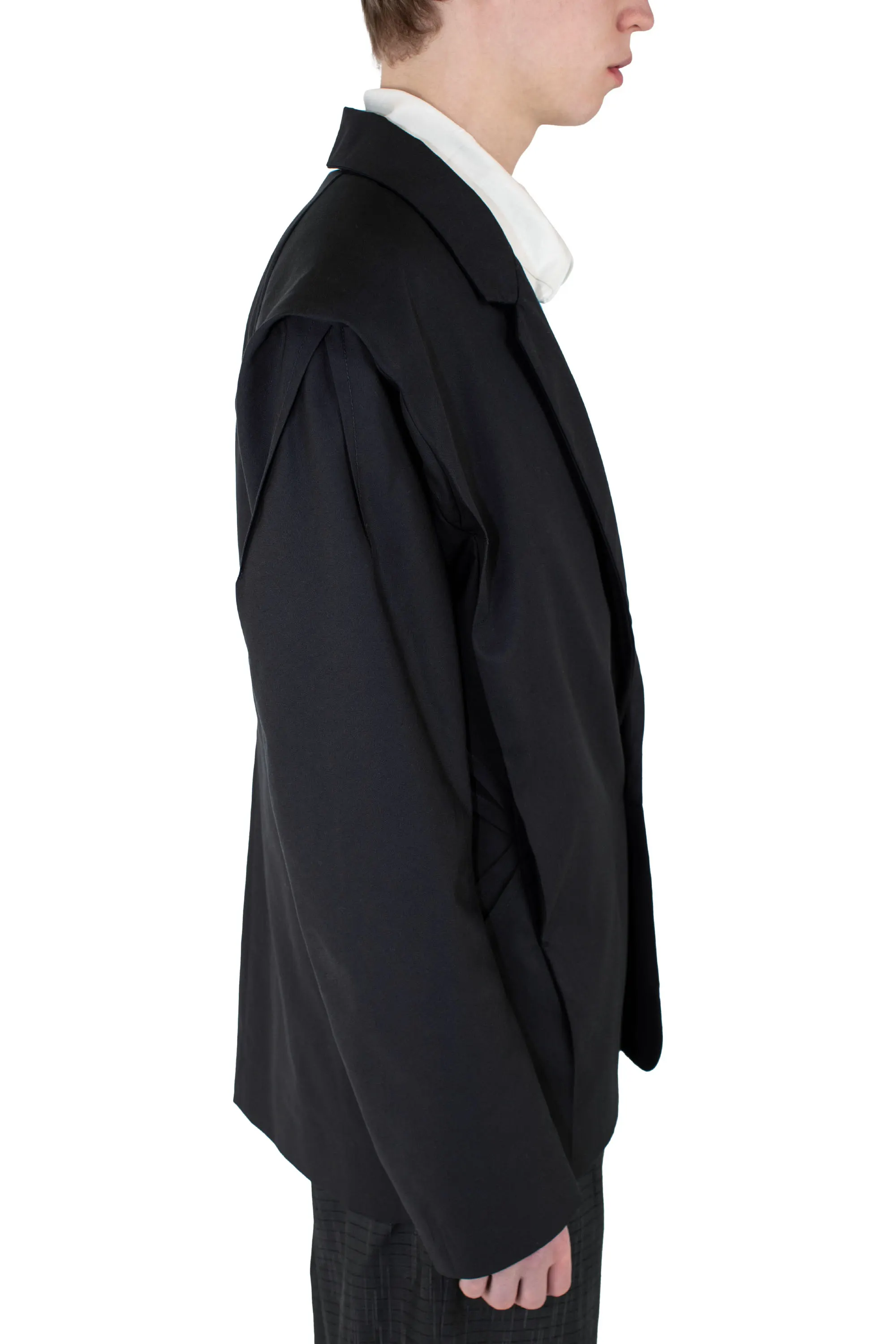 NAVIN K-DART BLAZER - BLACK SABLE – KIKO KOSTADINOV