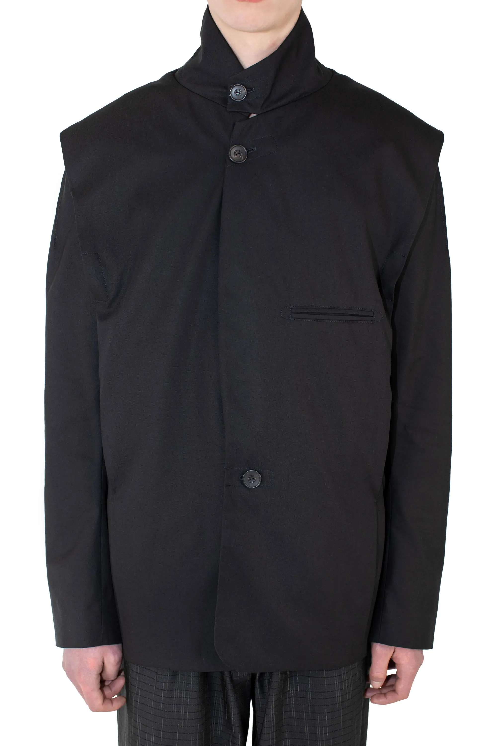 NAVIN K-DART BLAZER - BLACK SABLE – KIKO KOSTADINOV