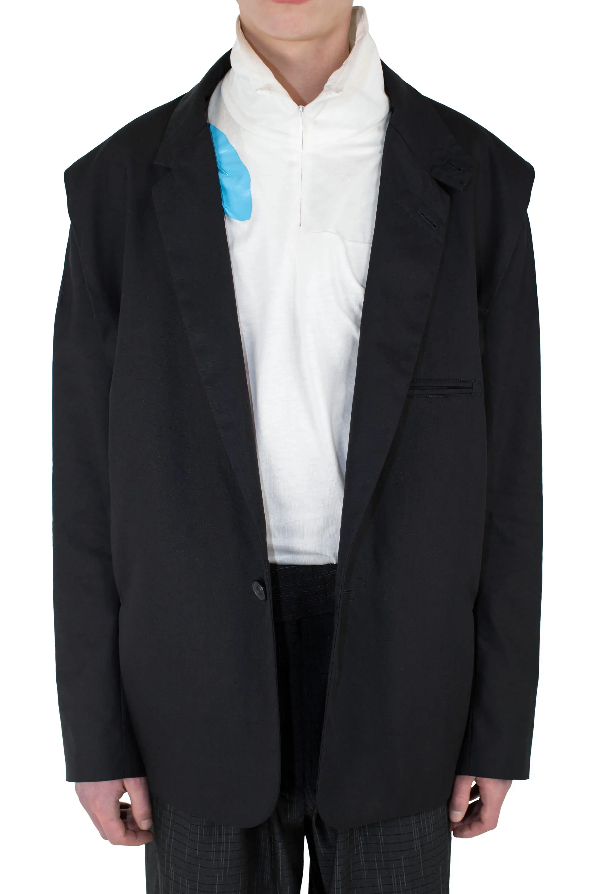 KIKO KOSTADINOV NAVIN K-DART BLAZER - BLACK SABLE