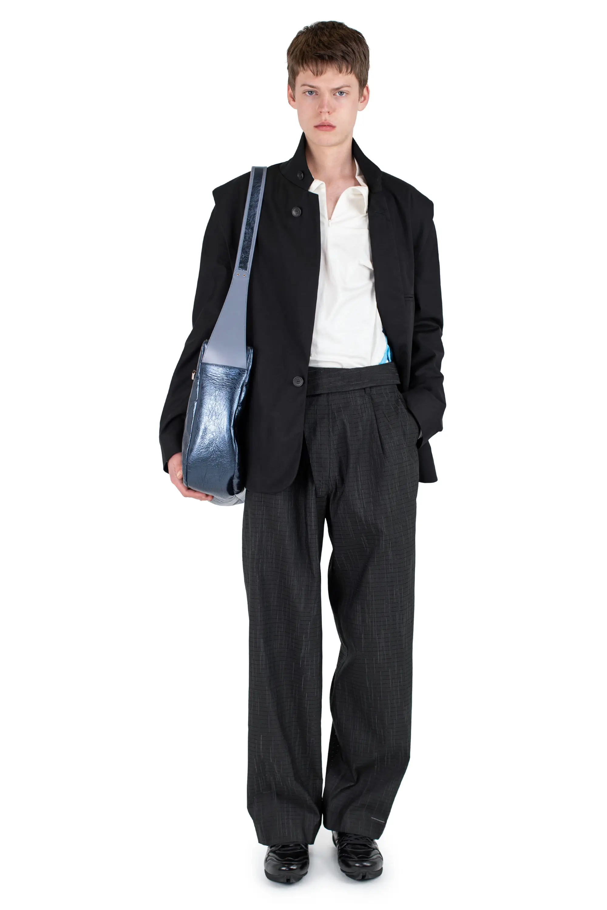 KIKO KOSTADINOV NAVIN K-DART BLAZER - BLACK SABLE