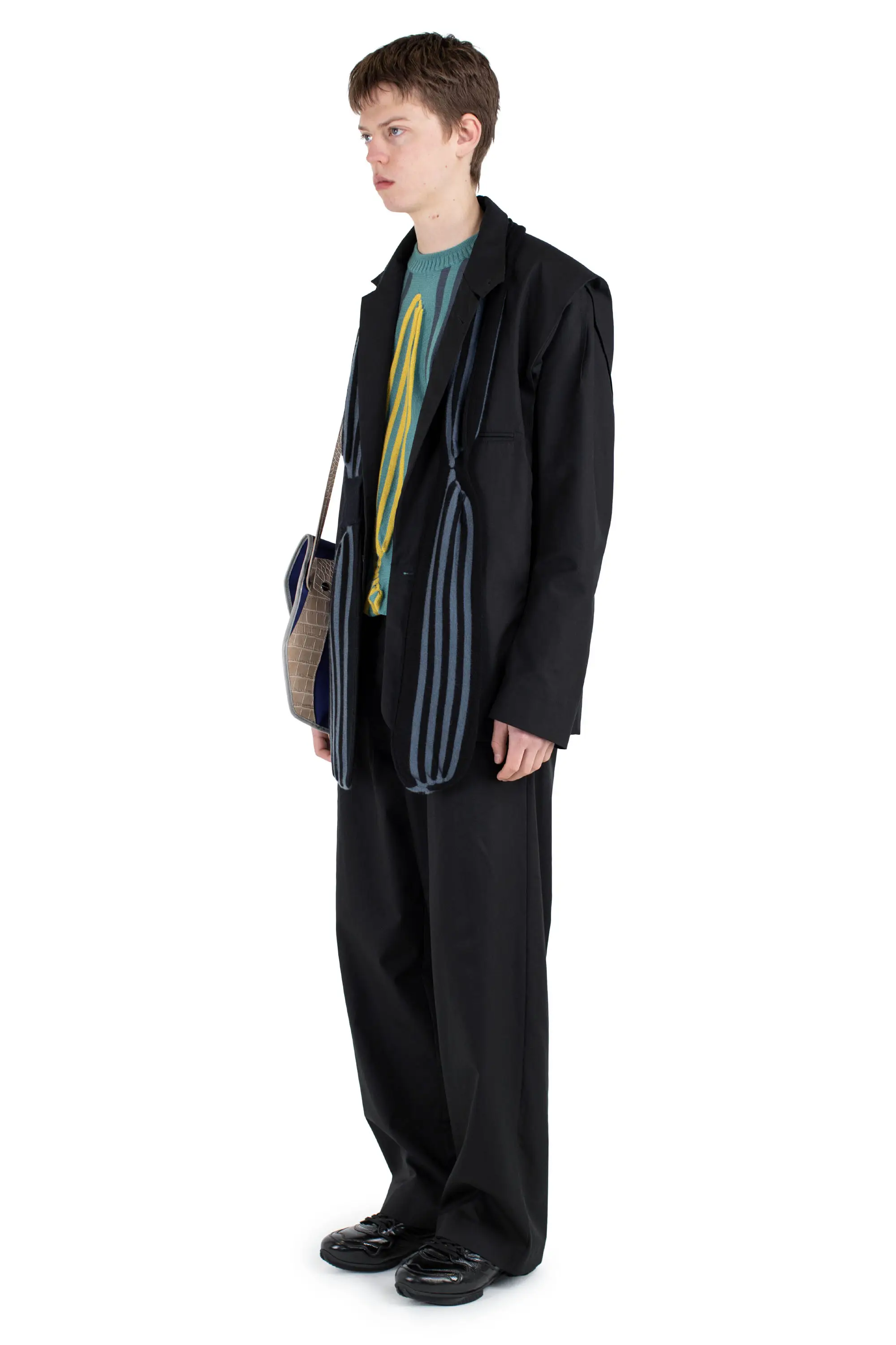 KIKO KOSTADINOV NAVIN K-DART BLAZER - BLACK SABLE