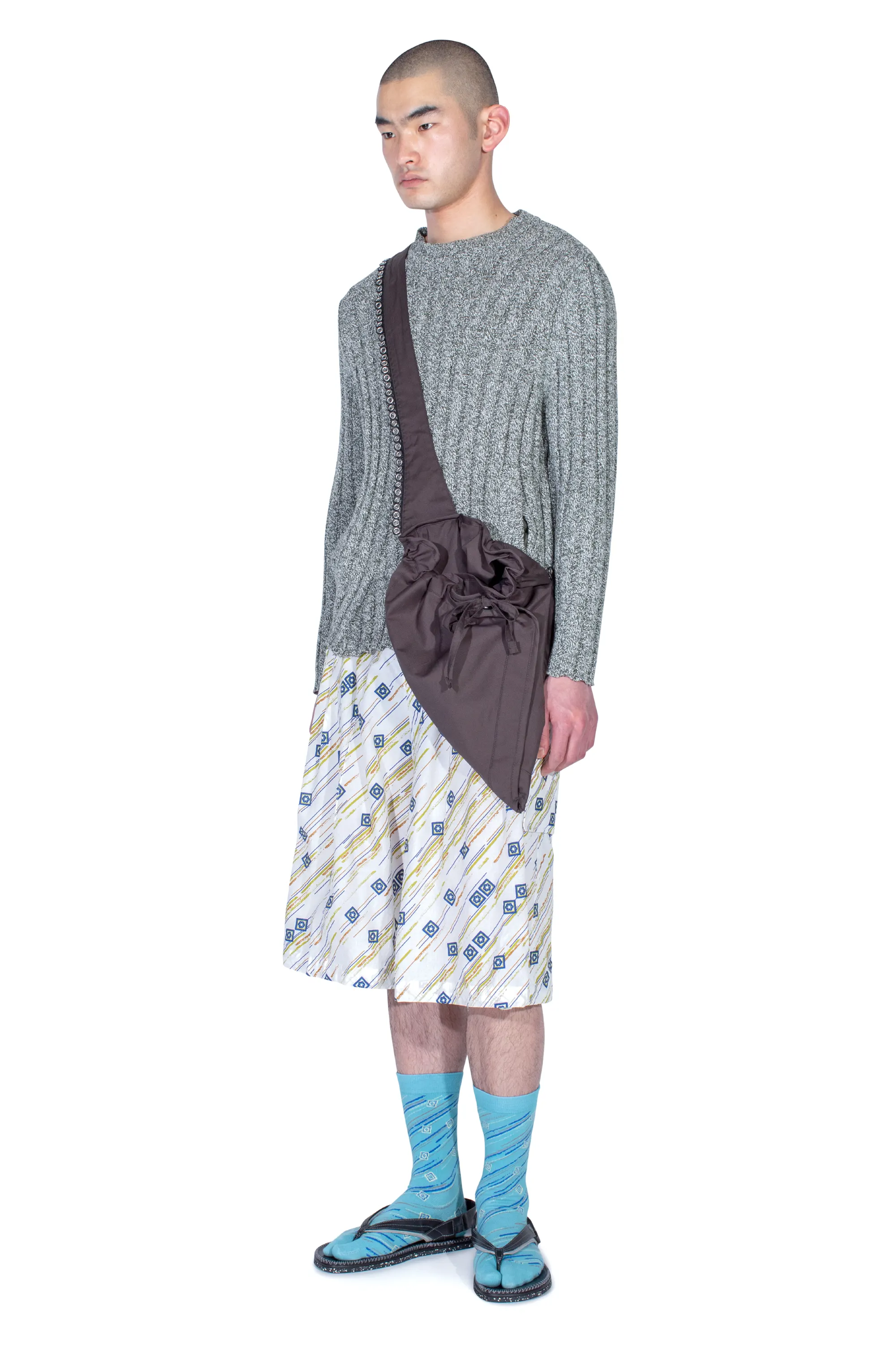 KIKO KOSTADINOV NORO WIDE SHORTS - FLORAL BRUSH