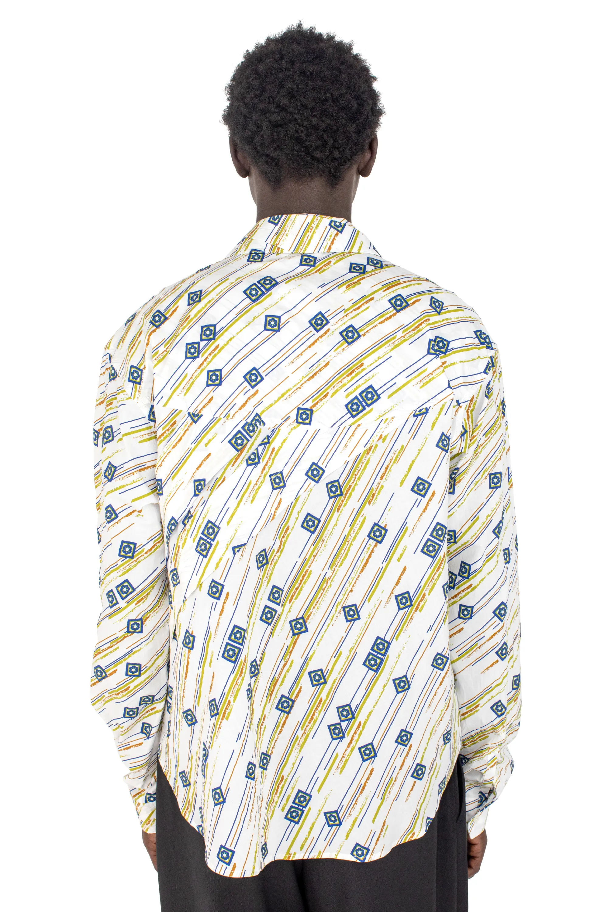 KIKO KOSTADINOV OHNE K-DART SHIRT - FLORAL BRUSH