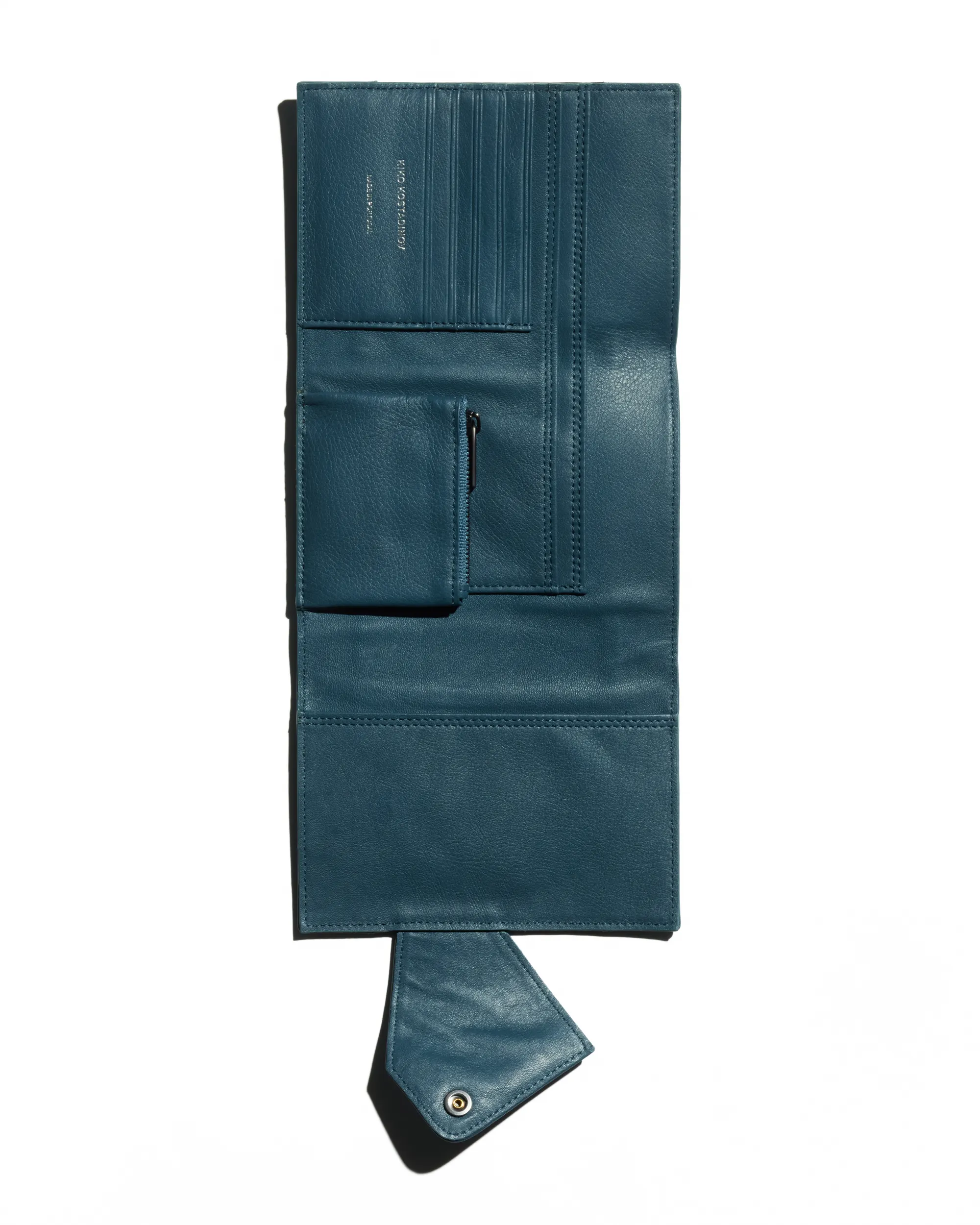 KIKO KOSTADINOV ORVOS K-WALLET - BLACK OBSIDIAN/PEACOCK BLUE