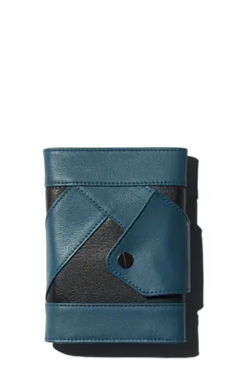 KIKO KOSTADINOV ORVOS K-WALLET - BLACK OBSIDIAN/PEACOCK BLUE