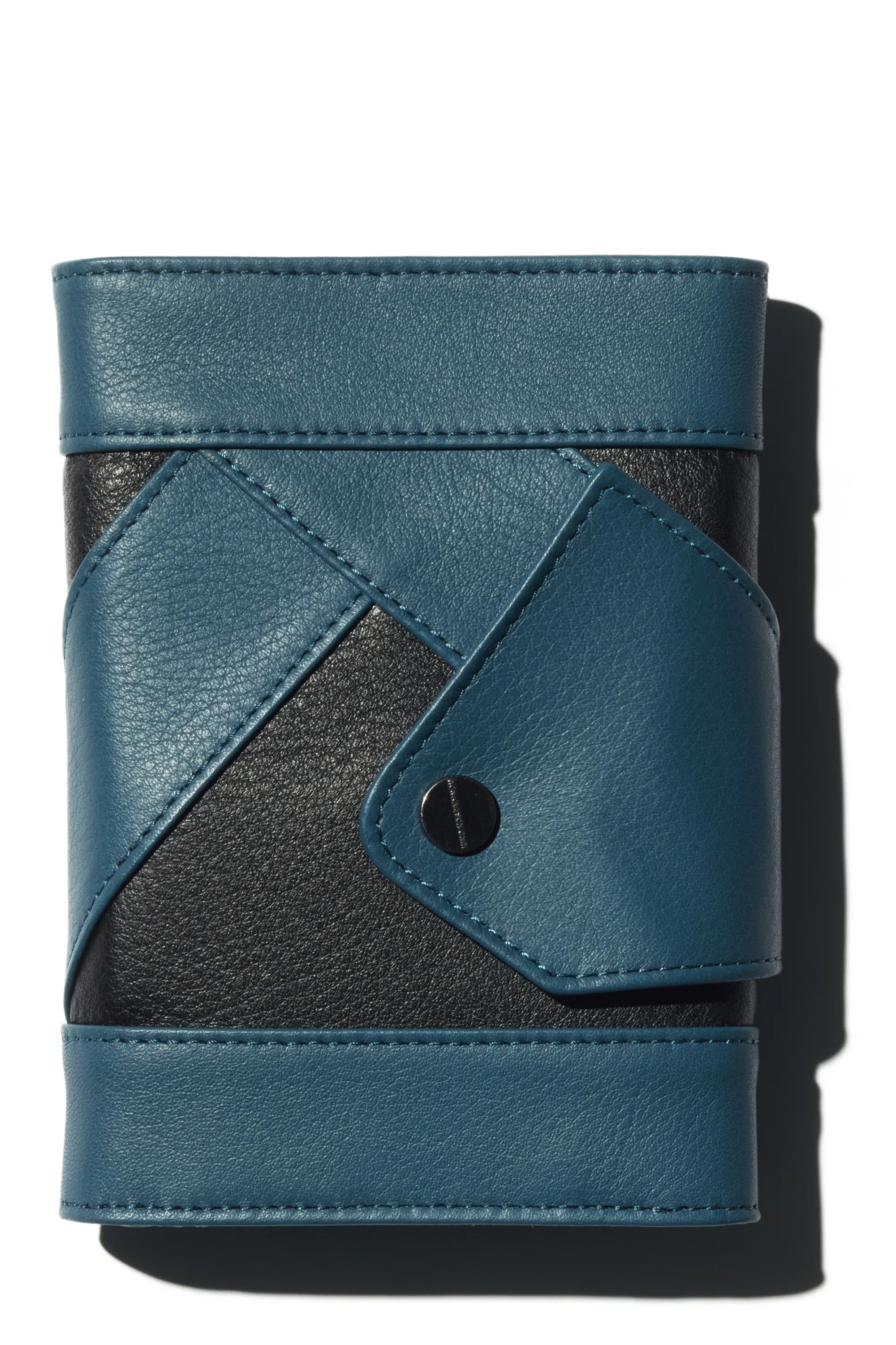 KIKO KOSTADINOV ORVOS K-WALLET - BLACK OBSIDIAN/PEACOCK BLUE