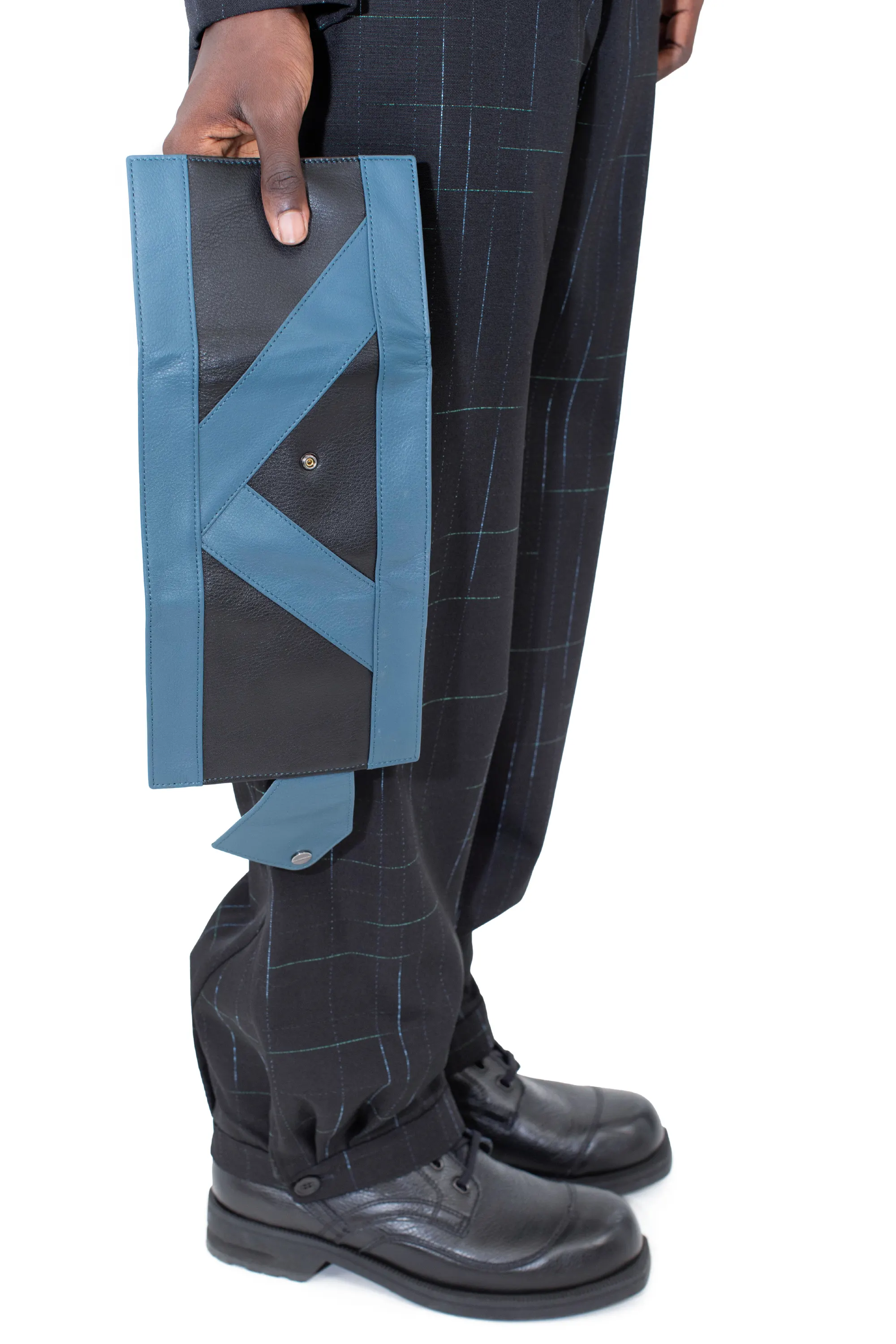 KIKO KOSTADINOV ORVOS K-WALLET - BLACK OBSIDIAN/PEACOCK BLUE