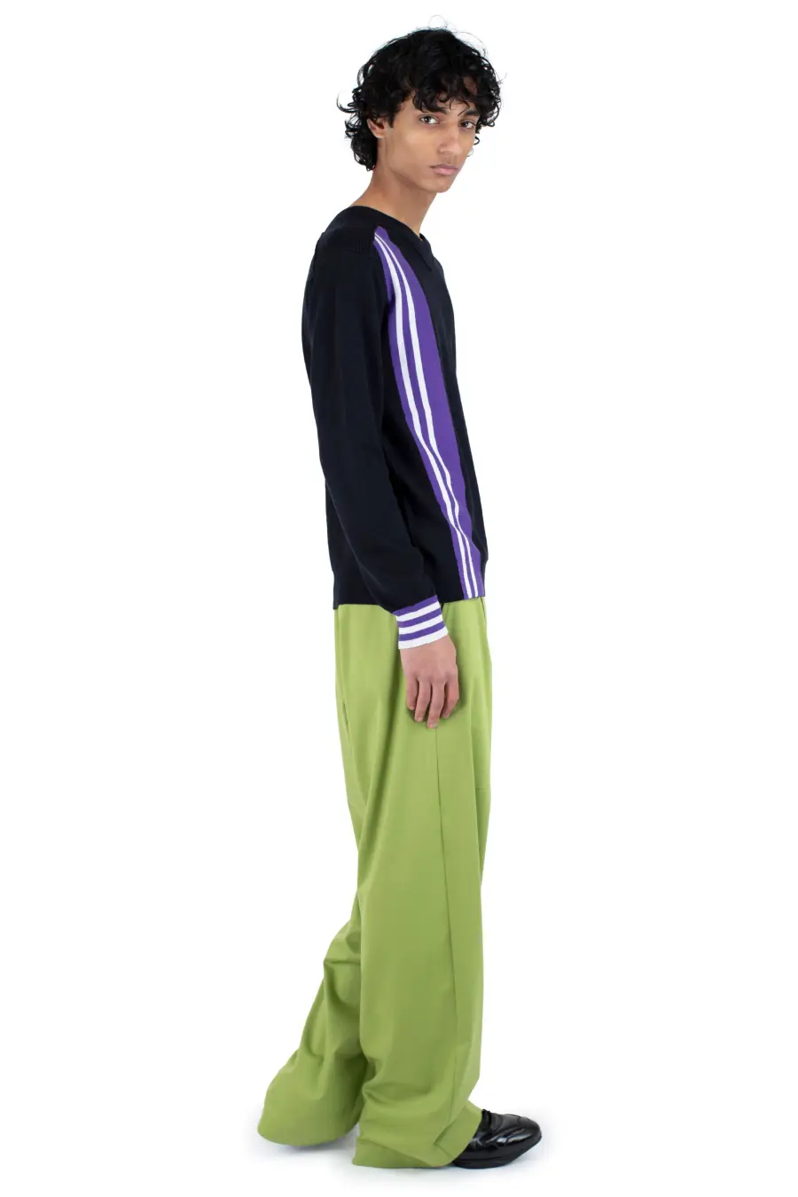 KIKO KOSTADINOV OSTRO JUMPER - DEEP BLACK / PURPLE / BLUE