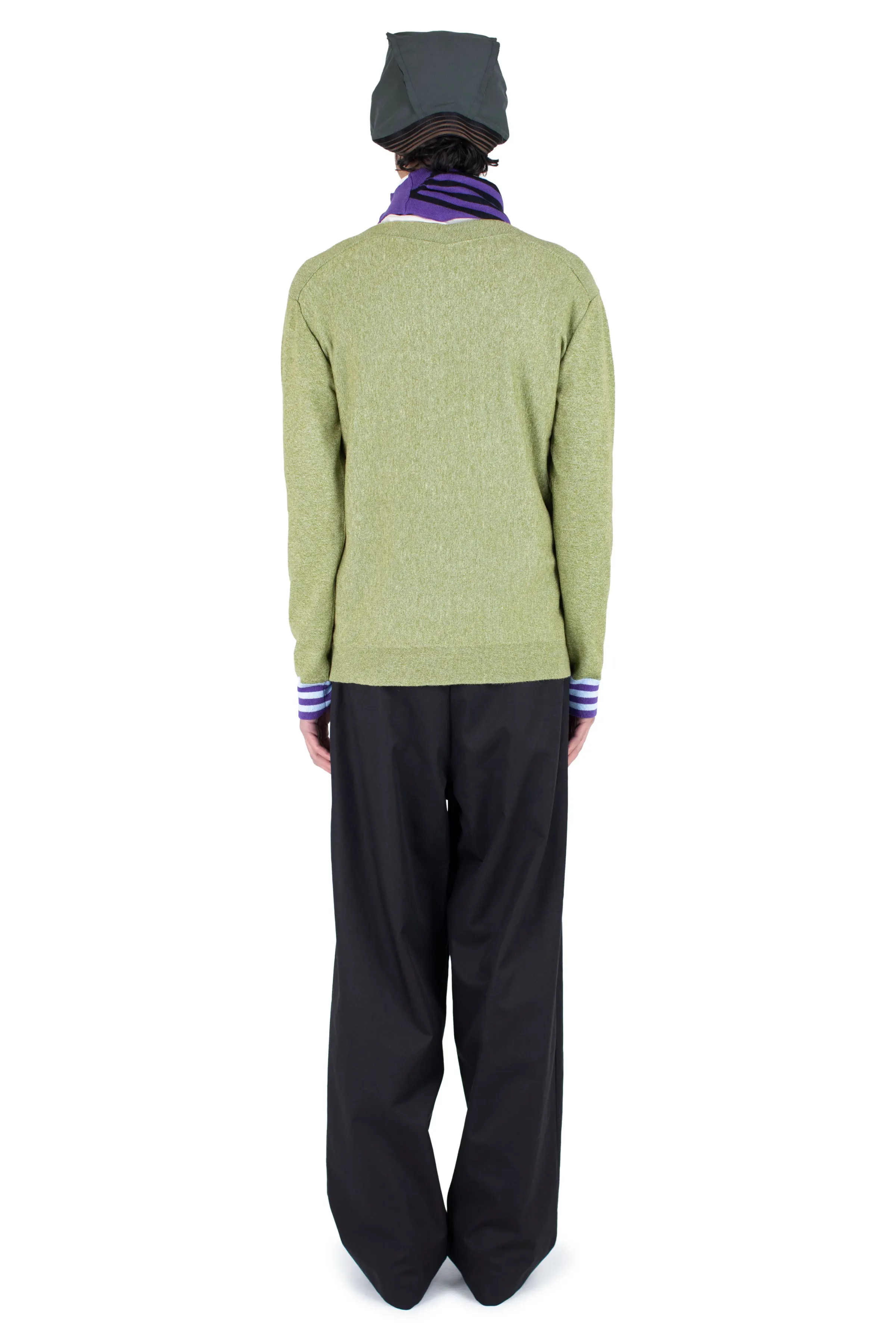 KIKO KOSTADINOV OSTRO JUMPER - GREEN MELANGE / BLUE / PURPLE