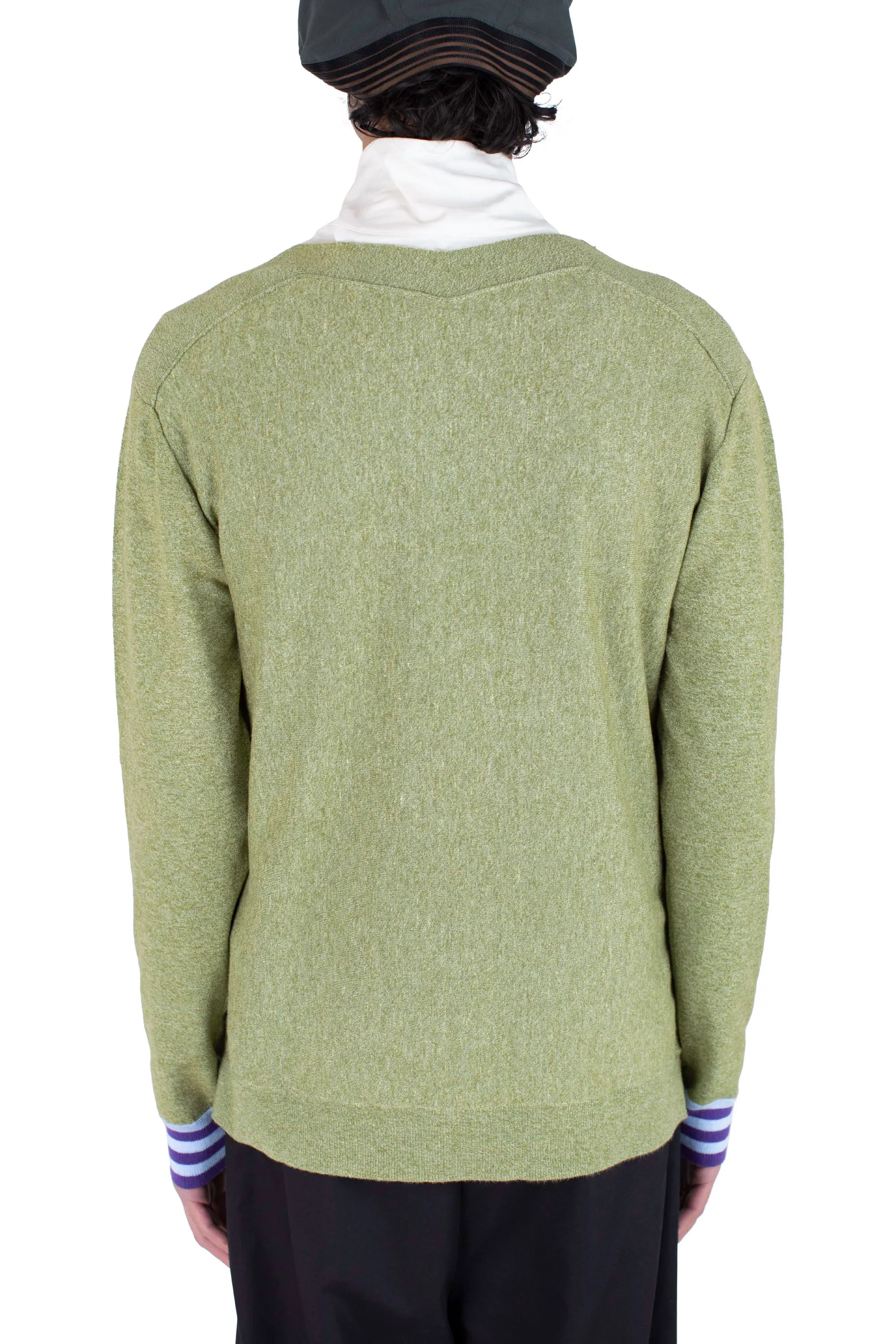 KIKO KOSTADINOV OSTRO JUMPER - GREEN MELANGE / BLUE / PURPLE
