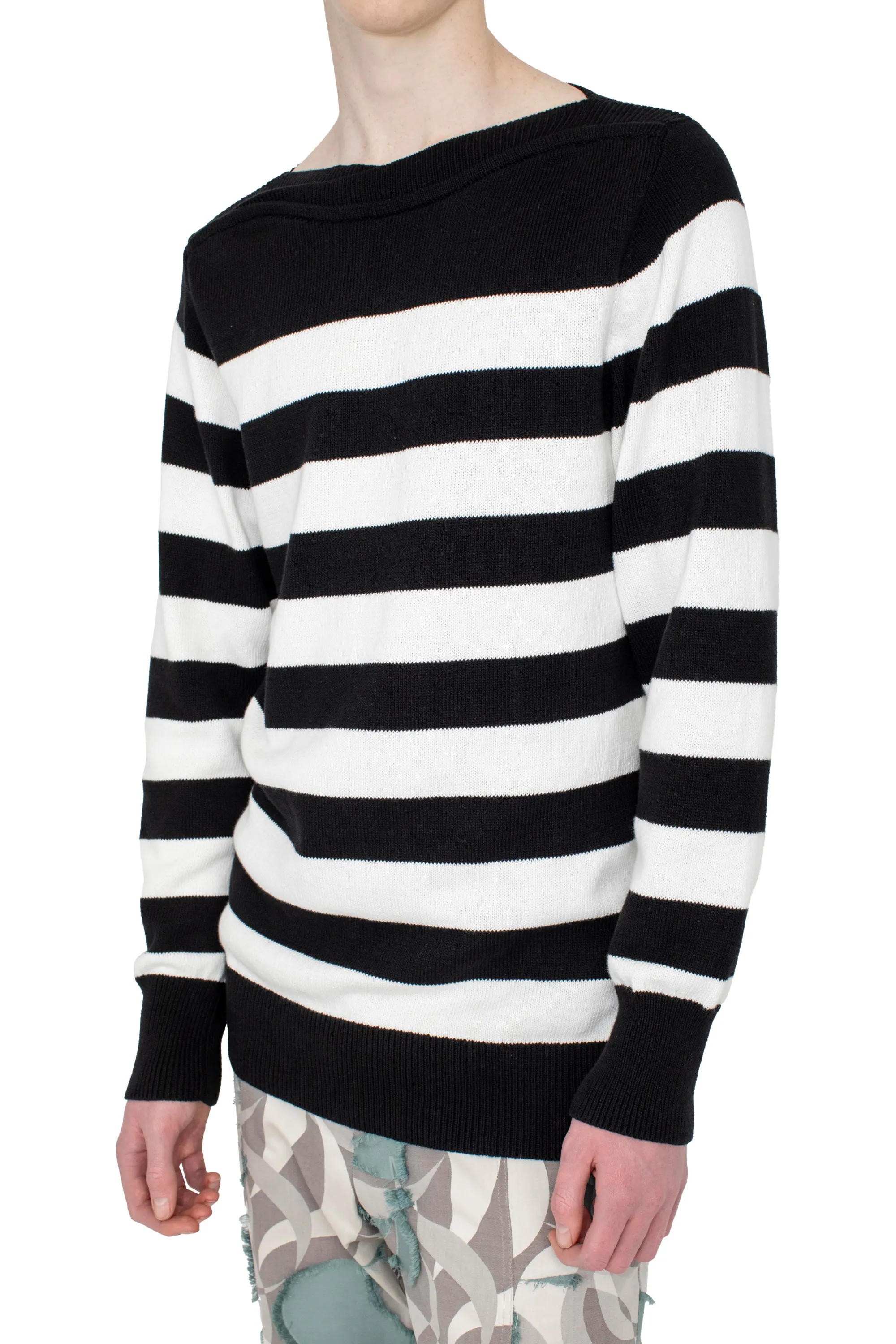 KIKO KOSTADINOV OTAK PULLOVER - BLACK & WHITE