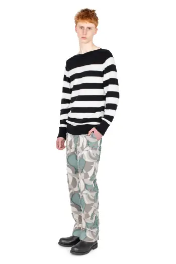 KIKO KOSTADINOV OTAK PULLOVER - BLACK & WHITE